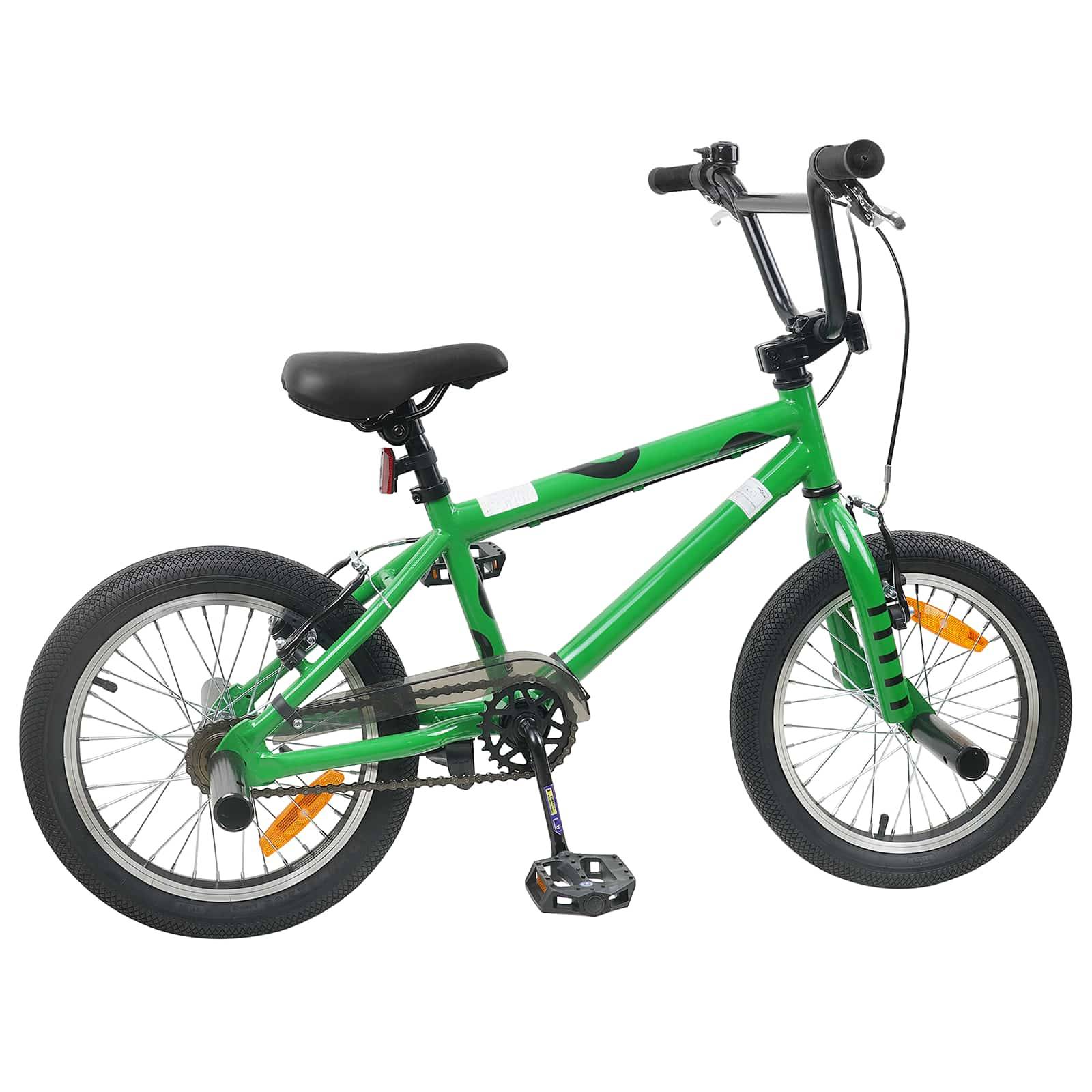vidaXL BMX Rad 16 Zoll für 5-8 Jahre alt Grün