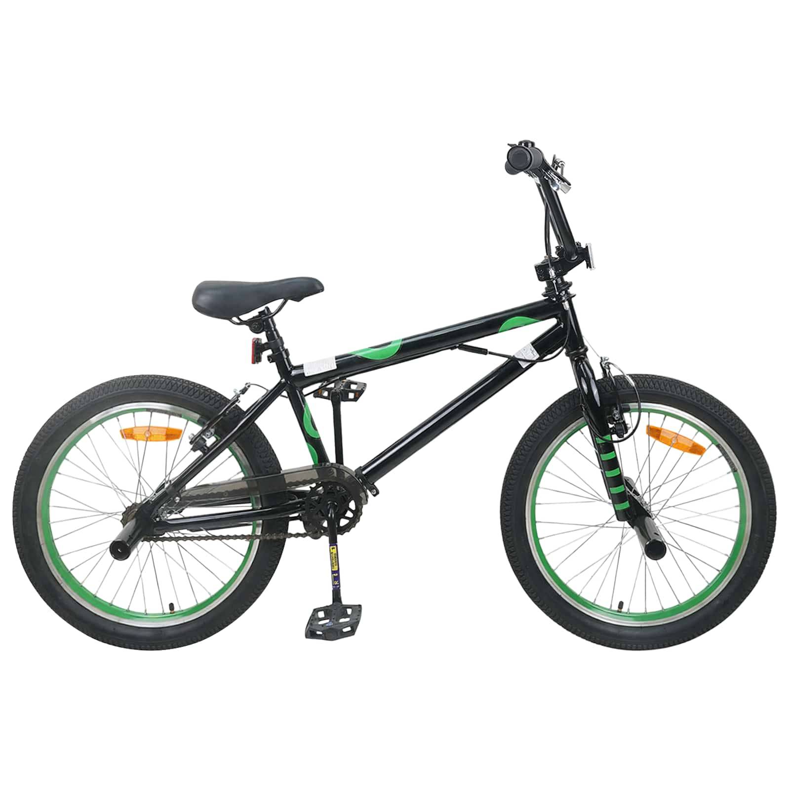 vidaXL BMX Rad 20 Zoll für über 9 Jahre alt Schwarz