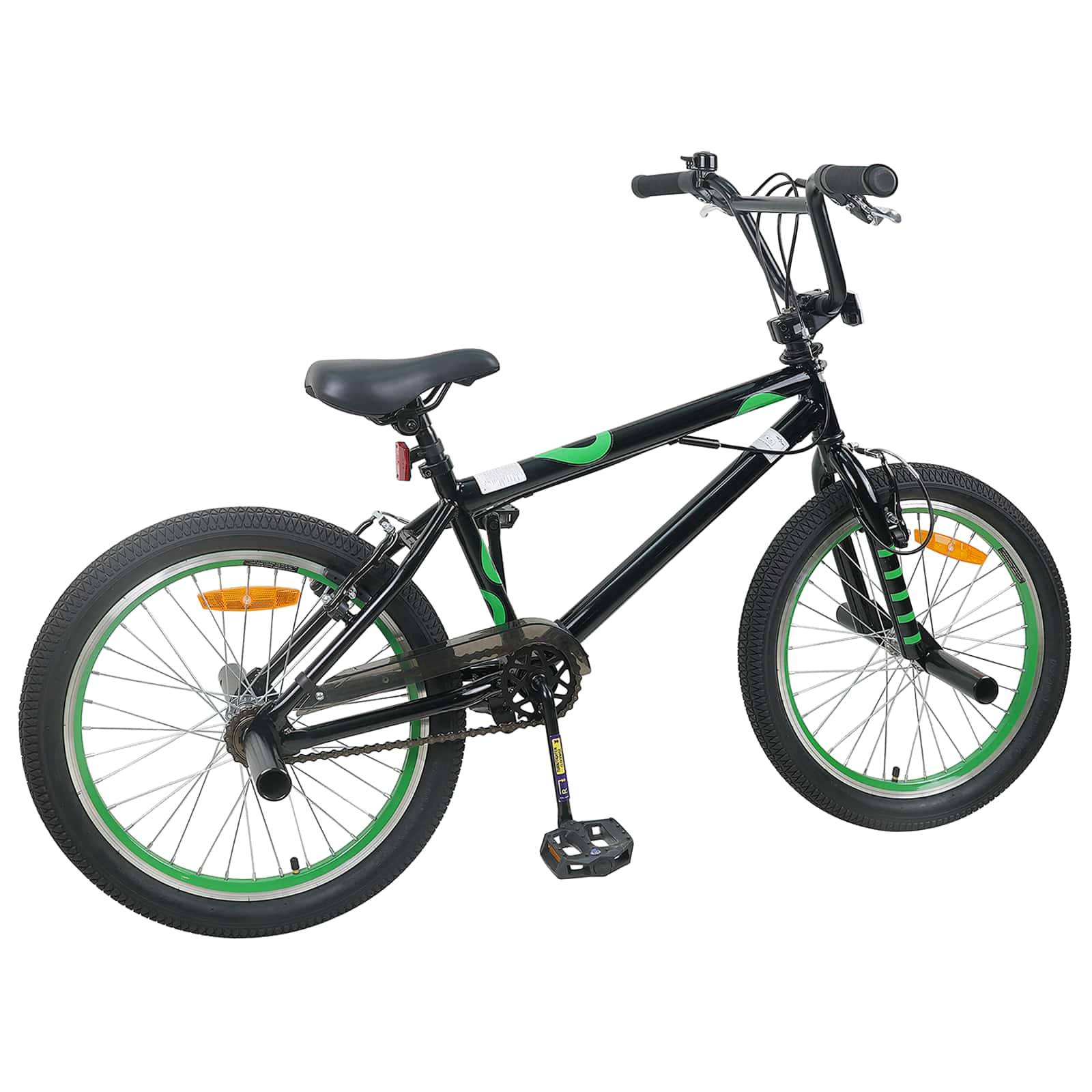 vidaXL BMX Rad 20 Zoll für über 9 Jahre alt Schwarz