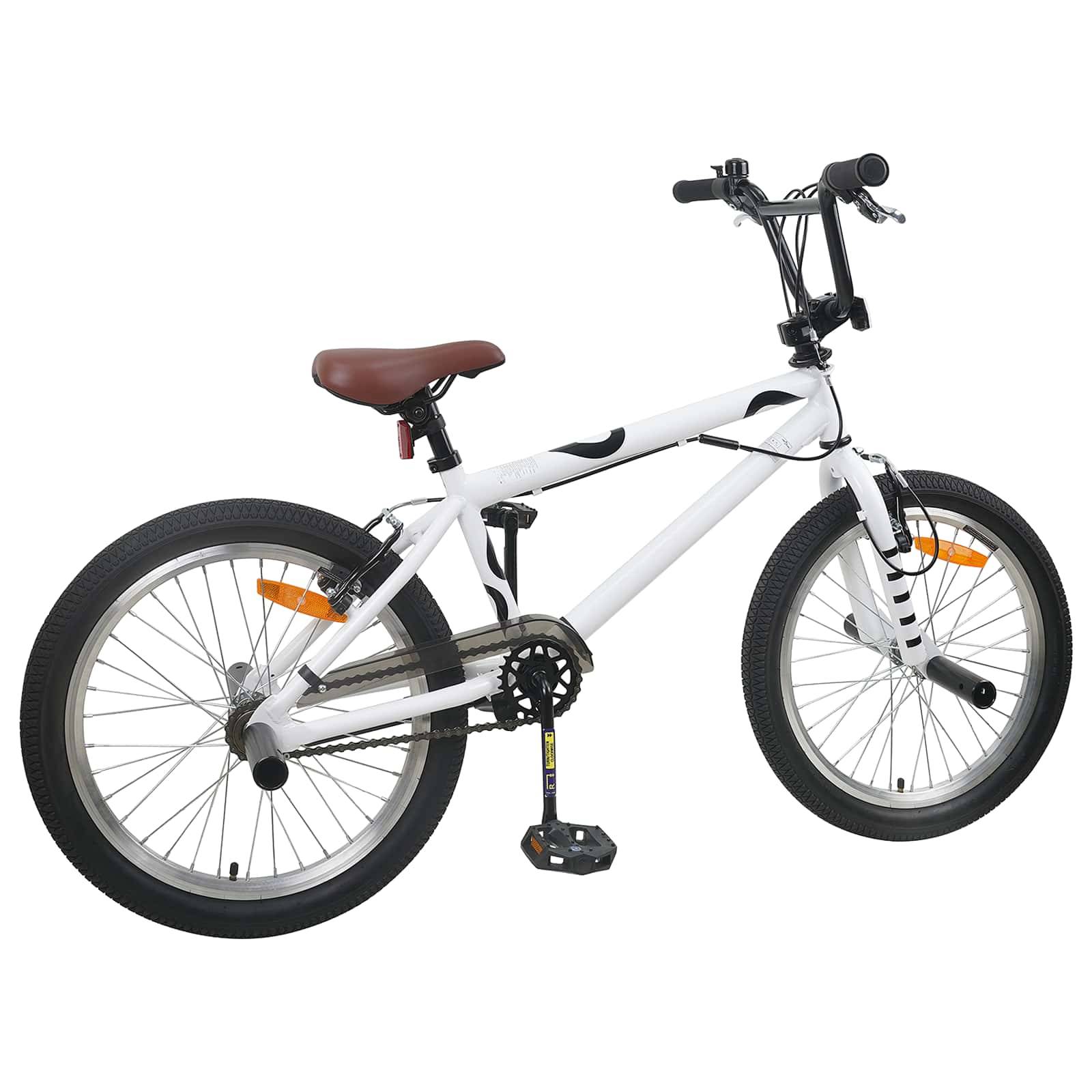 vidaXL BMX Rad 20 Zoll für über 9 Jahre alt Weiß