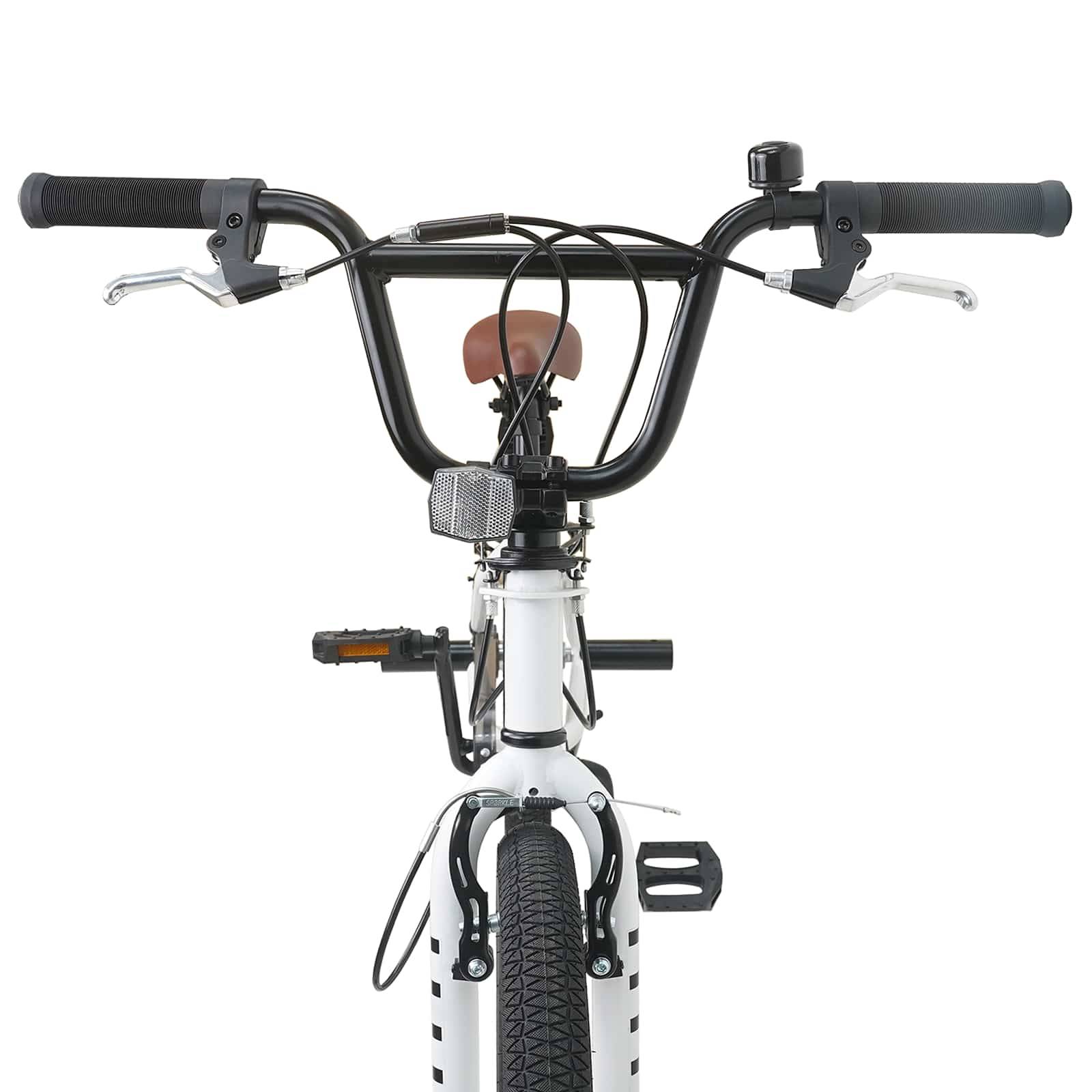 vidaXL BMX Rad 20 Zoll für über 9 Jahre alt Weiß