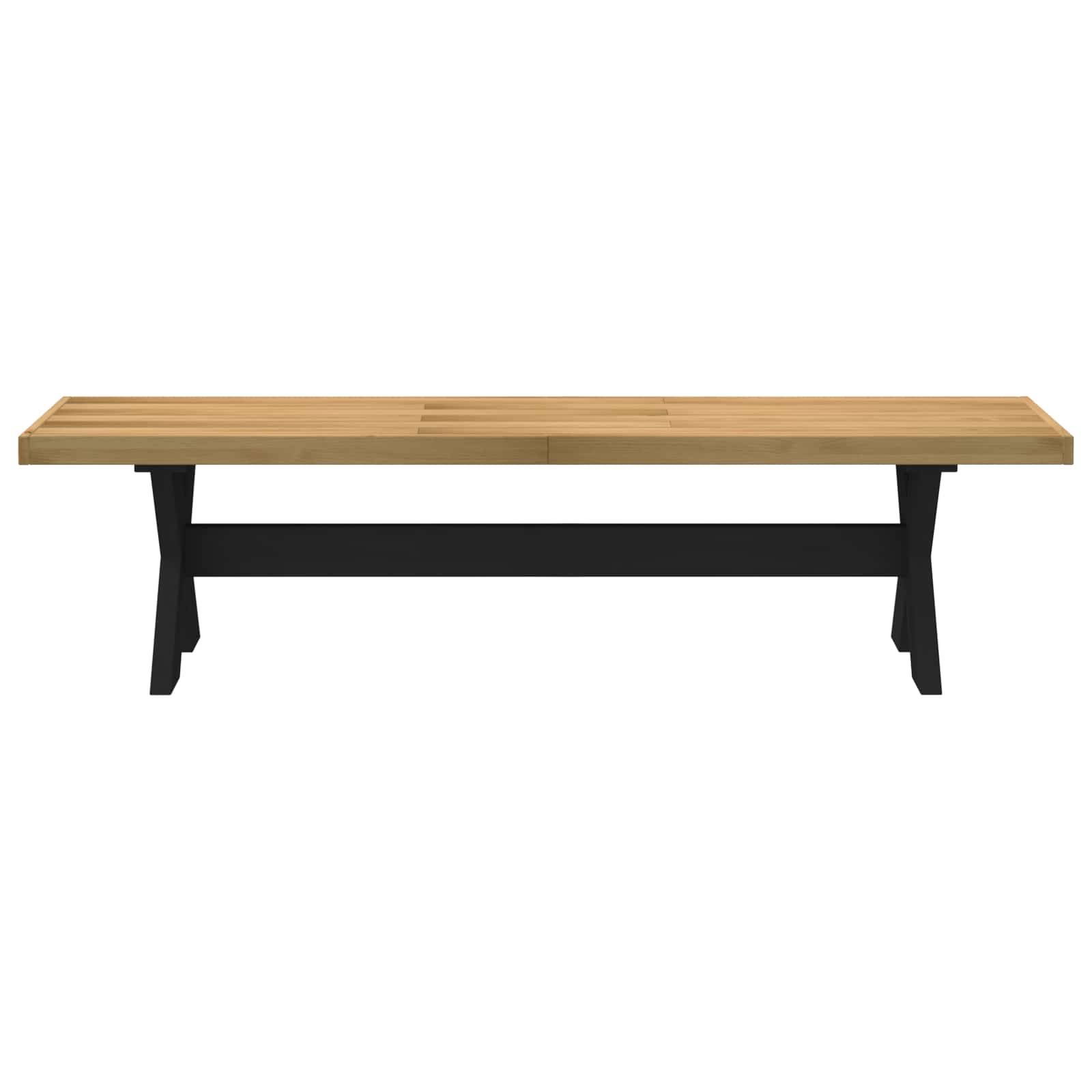 vidaXL Esstischbank NOAIN 160 x 41 x 45 cm Massives Kiefernholz Natur
