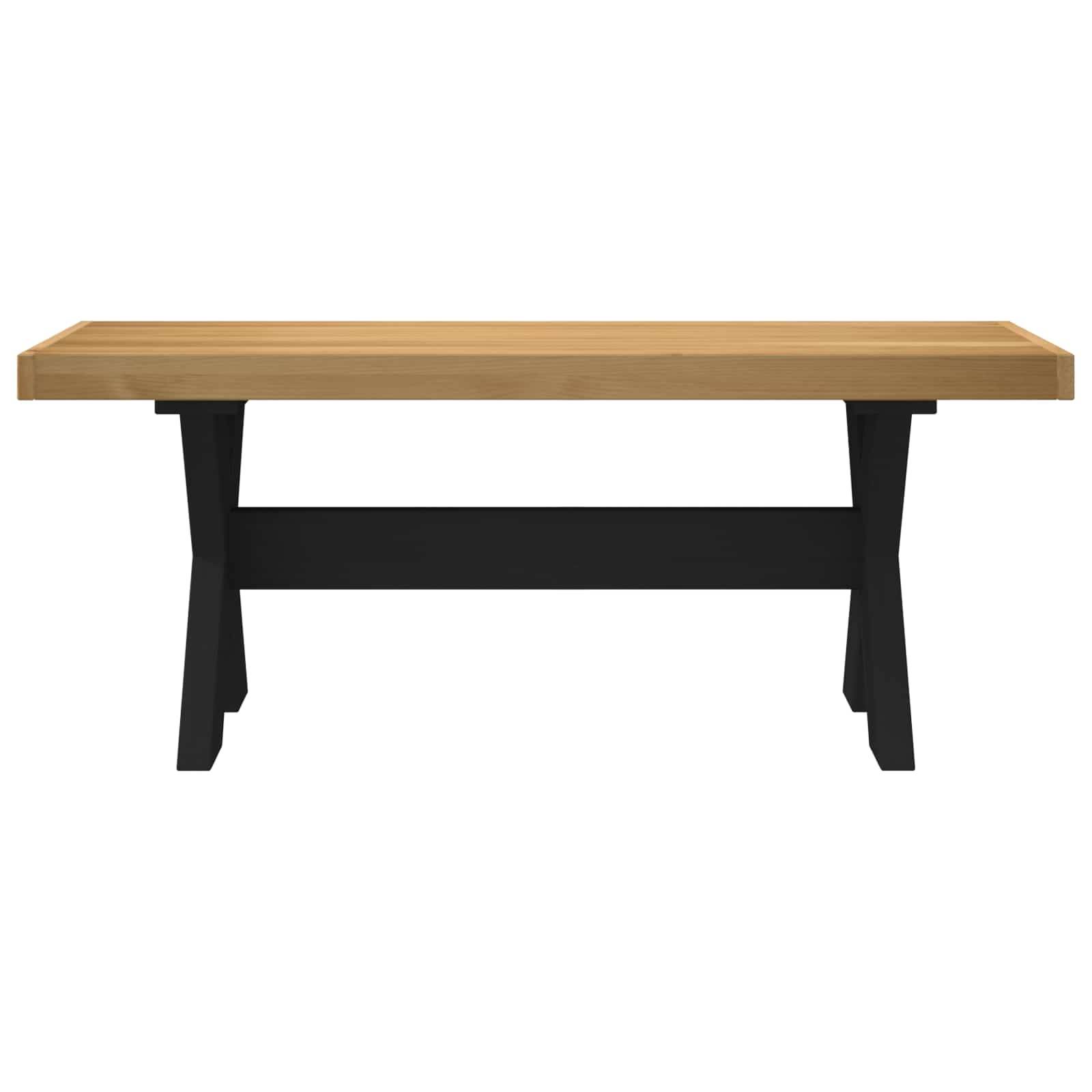 vidaXL Esstischbank NOAIN 120 x 41 x 45 cm Massives Kiefernholz Natur