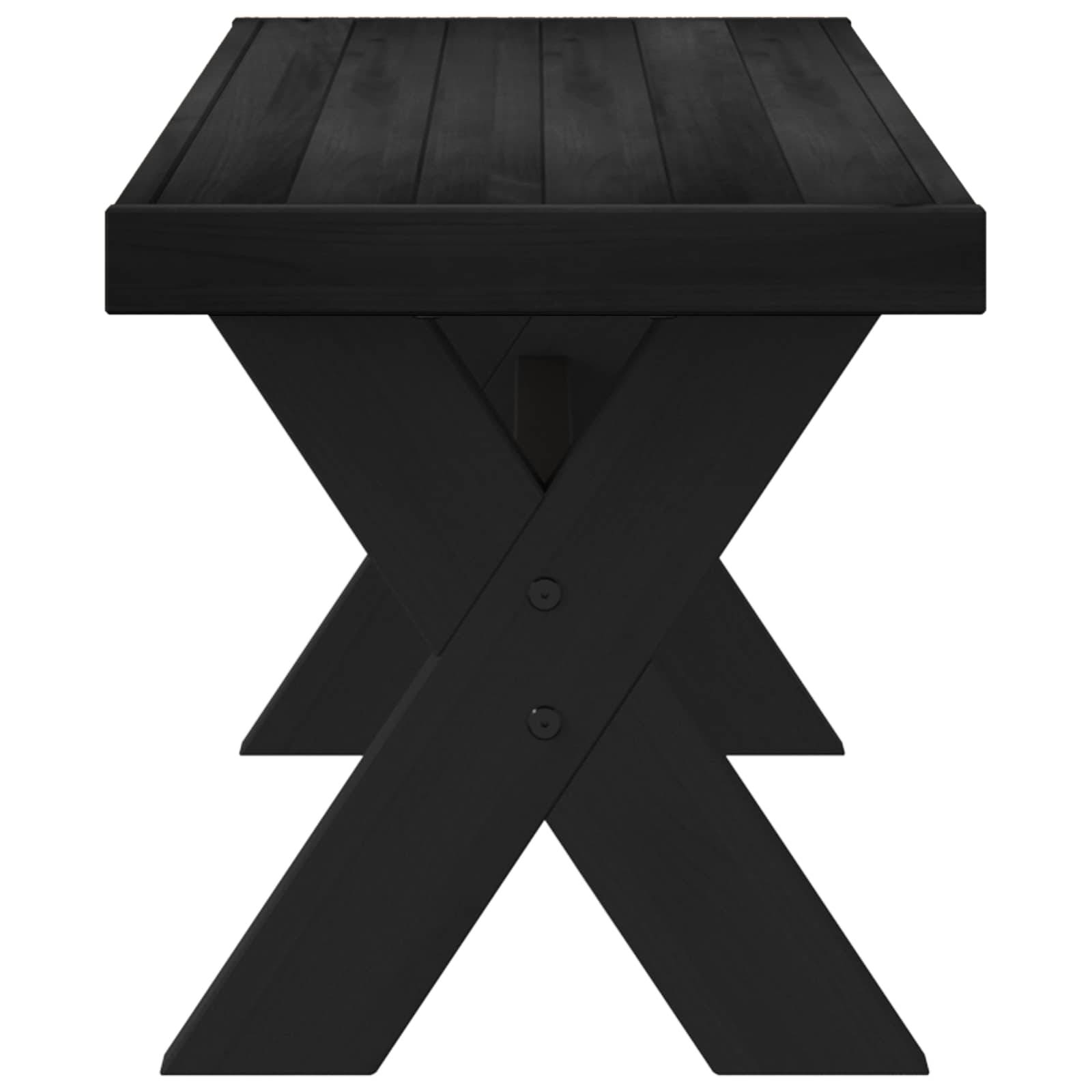 vidaXL Esstischbank NOAIN 120 x 41 x 45 cm Massives Kiefernholz