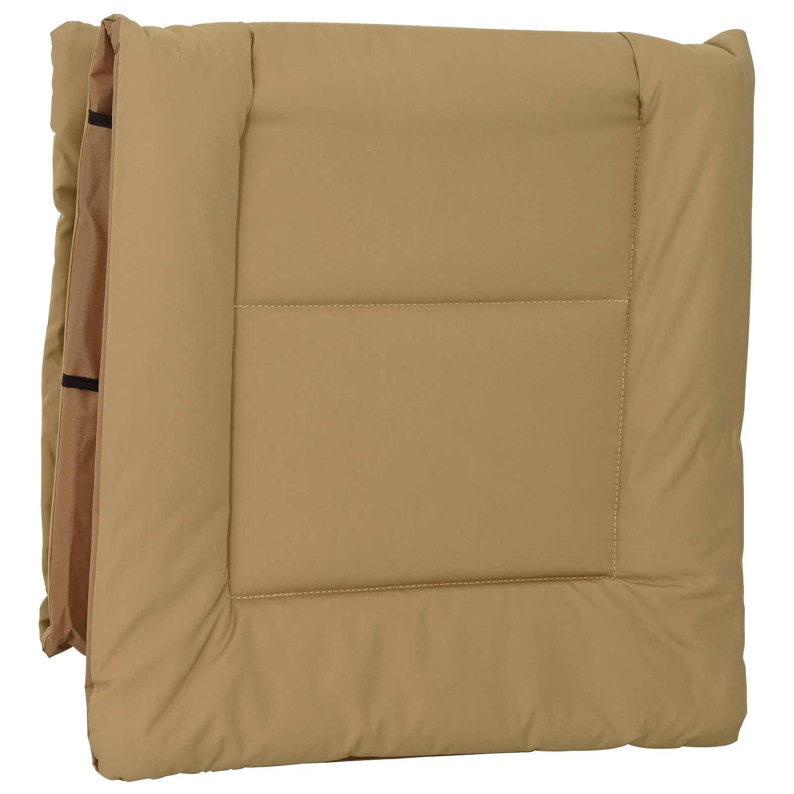 vidaXL Klappbare Sonnenliege mit Kissen Beige