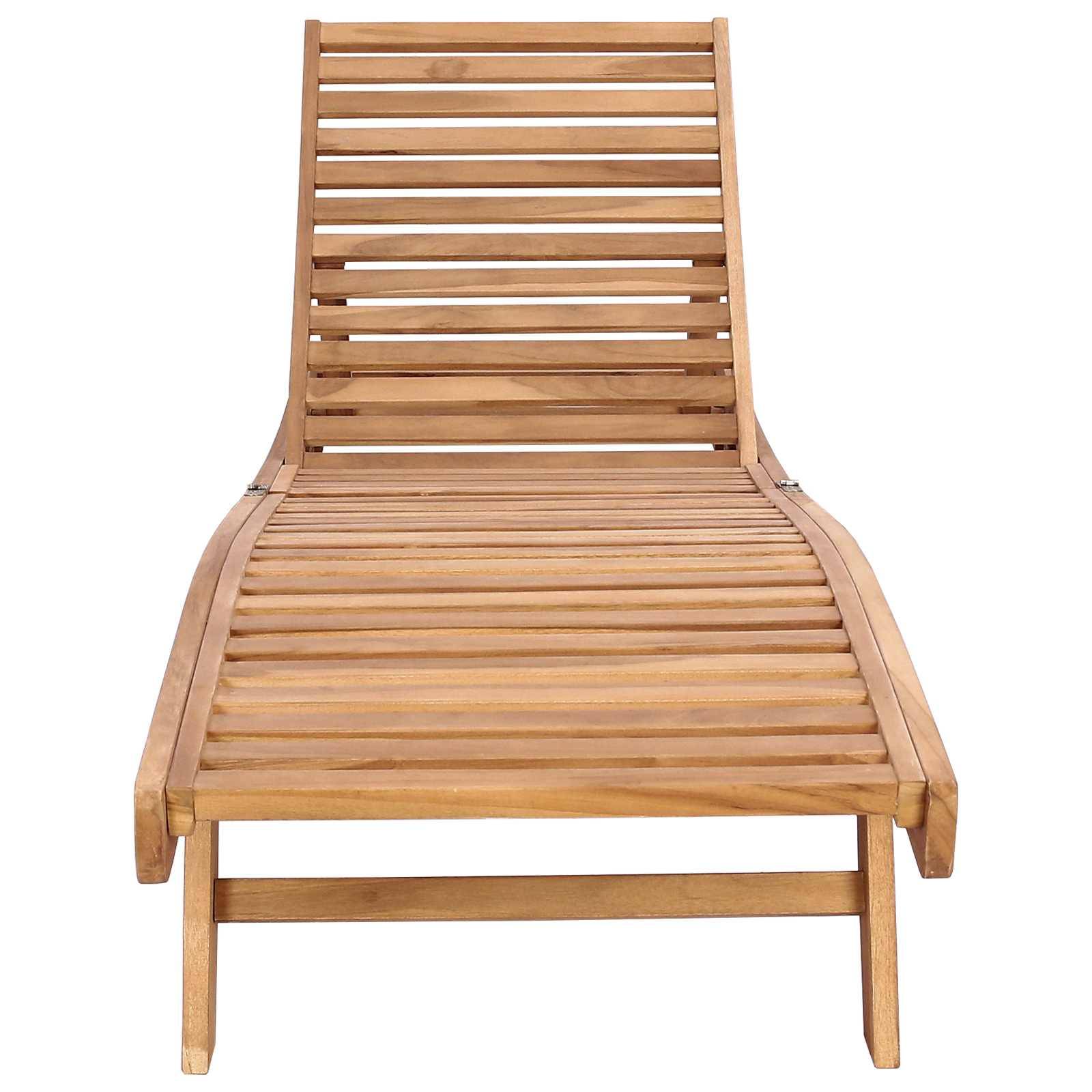 vidaXL Sonnenliege Braun Massivholz Teak