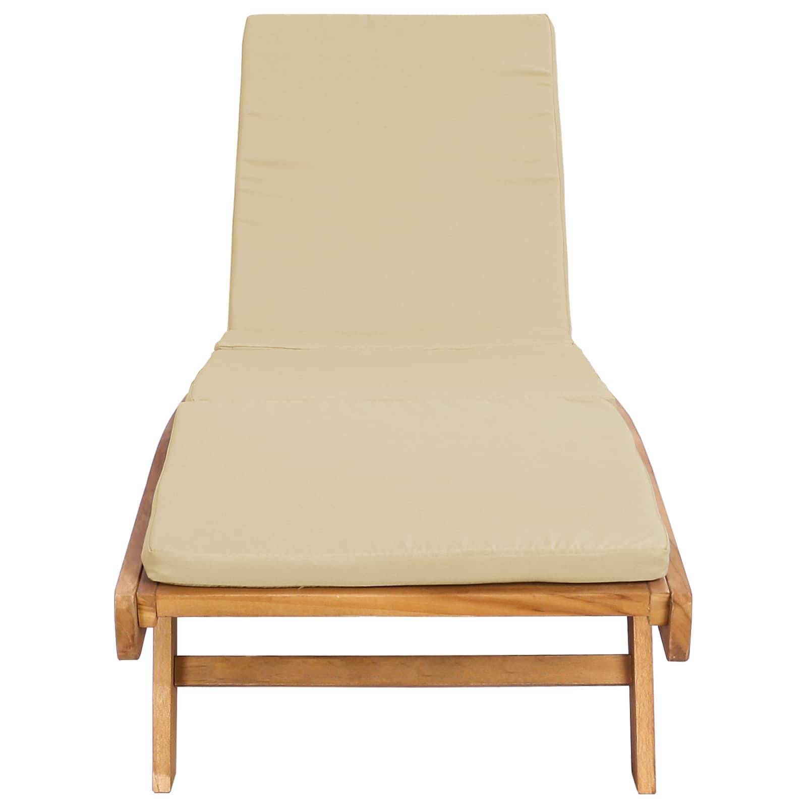 vidaXL Sonnenliege Braun und Beige Polyester