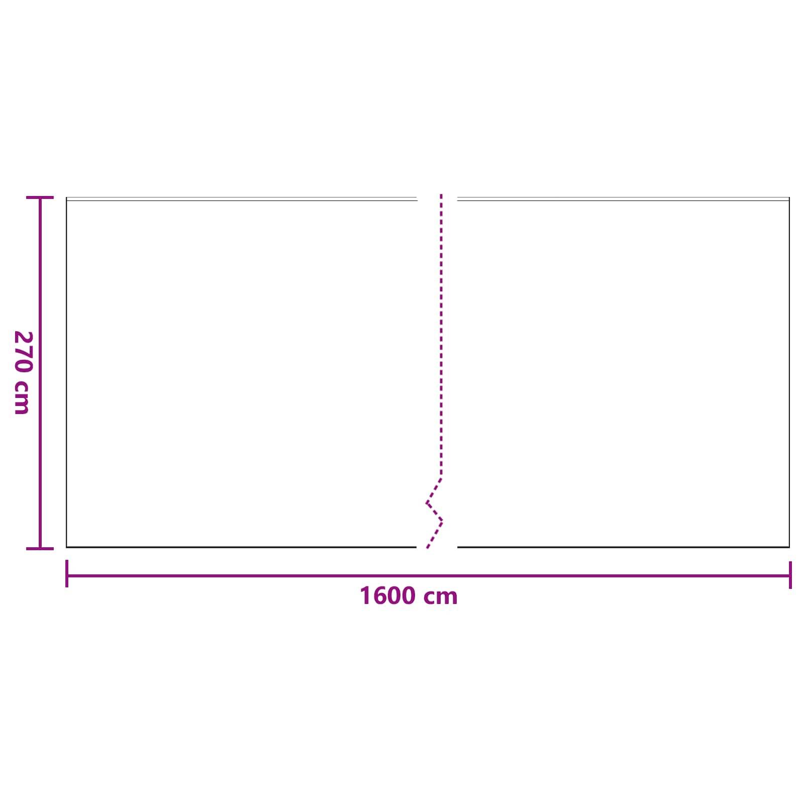 vidaXL Staubschutzfolie mit Klebeband 6 pcs Transparent 270 x 1600 cm