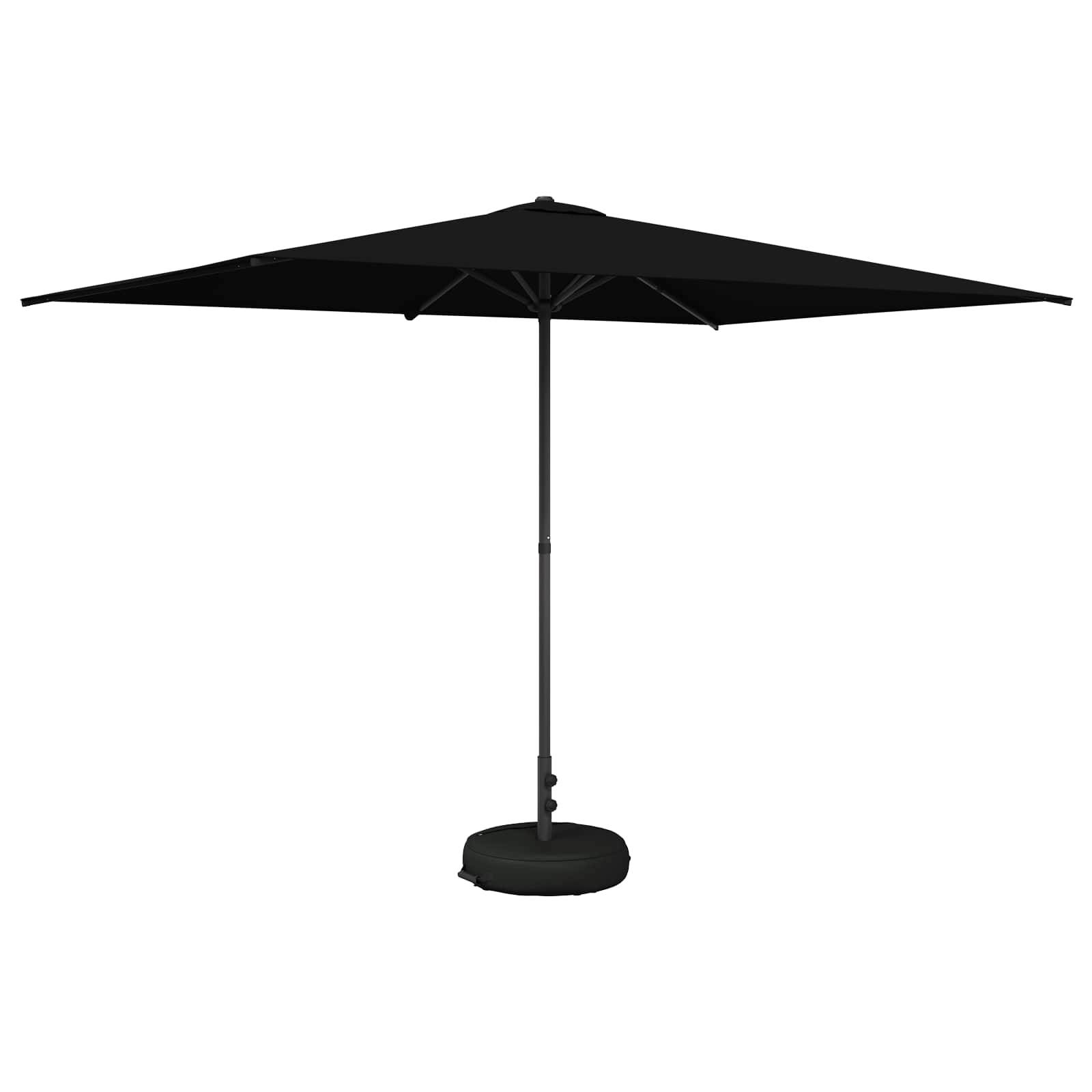 vidaXL Garten-Sonnenschirm 200 x 300 cm Polyester Rechtwinklig Schwarz