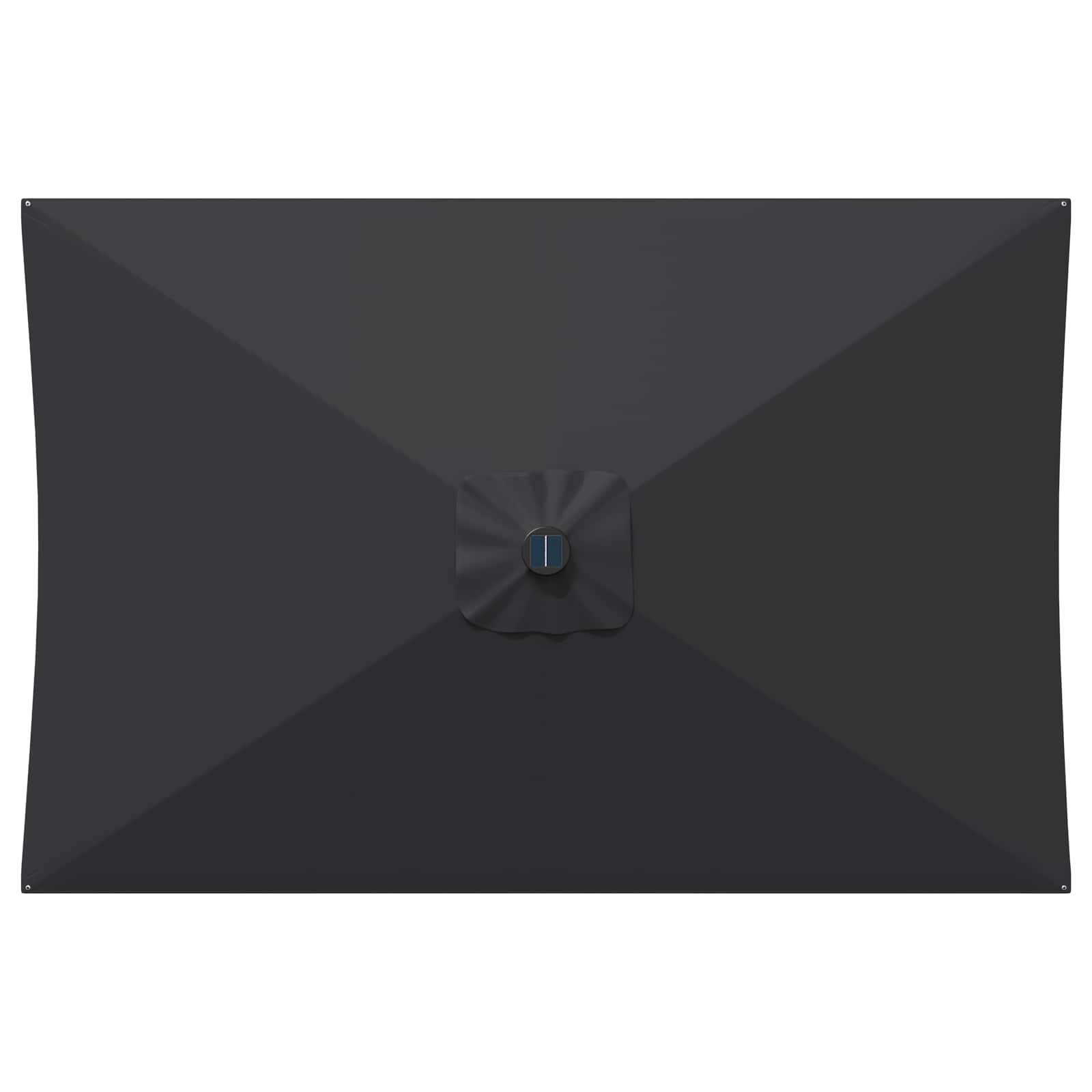 vidaXL Garten Sonnenschirm mit LED-Lichtern 200 x 300 cm Polyester