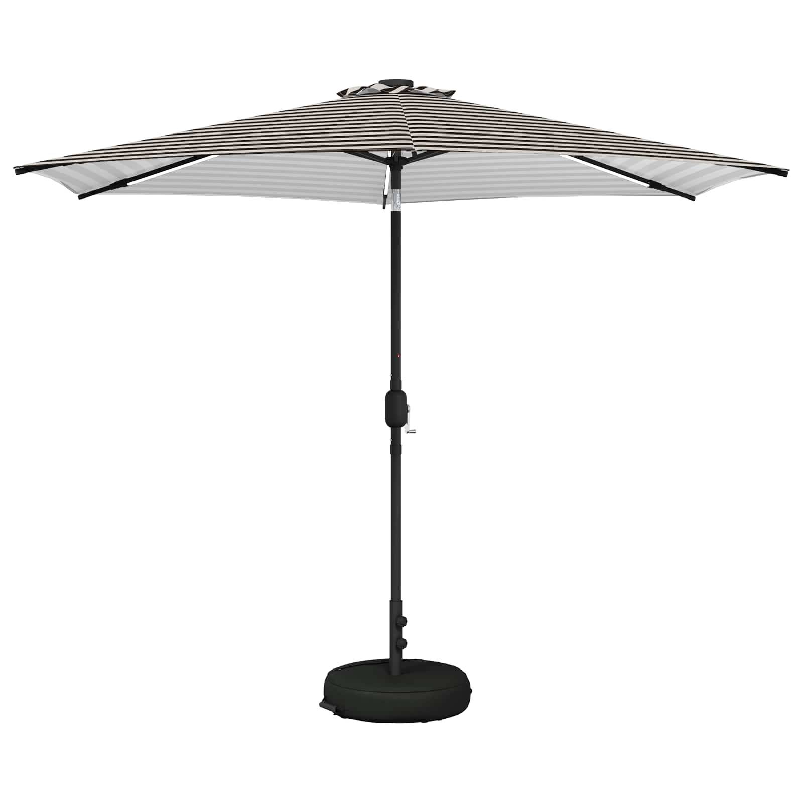 vidaXL Garten Sonnenschirm mit LED-Lichtern 300 x 300 cm Polyester