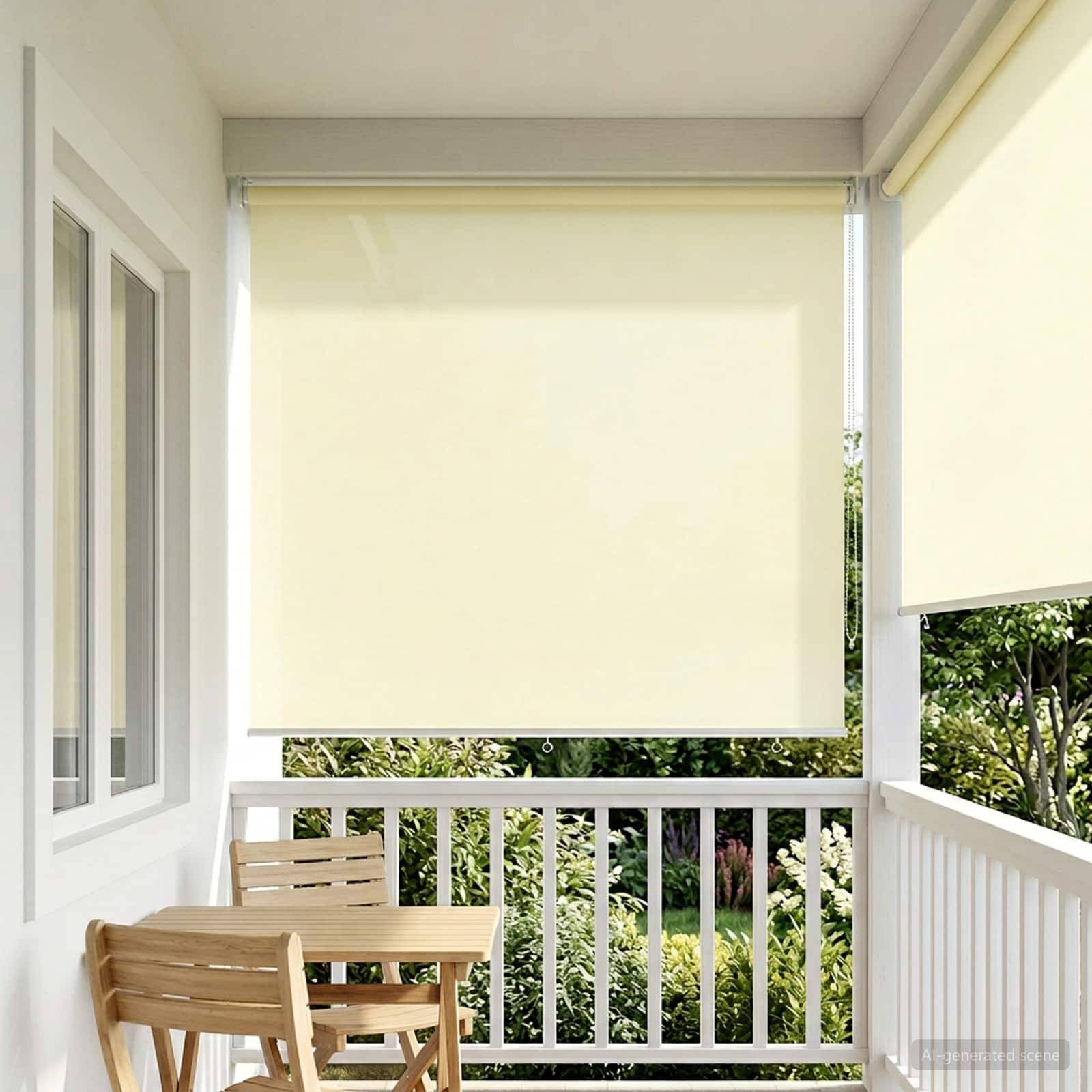 vidaXL Rollo mit UV-Schutz Creme 160 x 140 cm Polyester