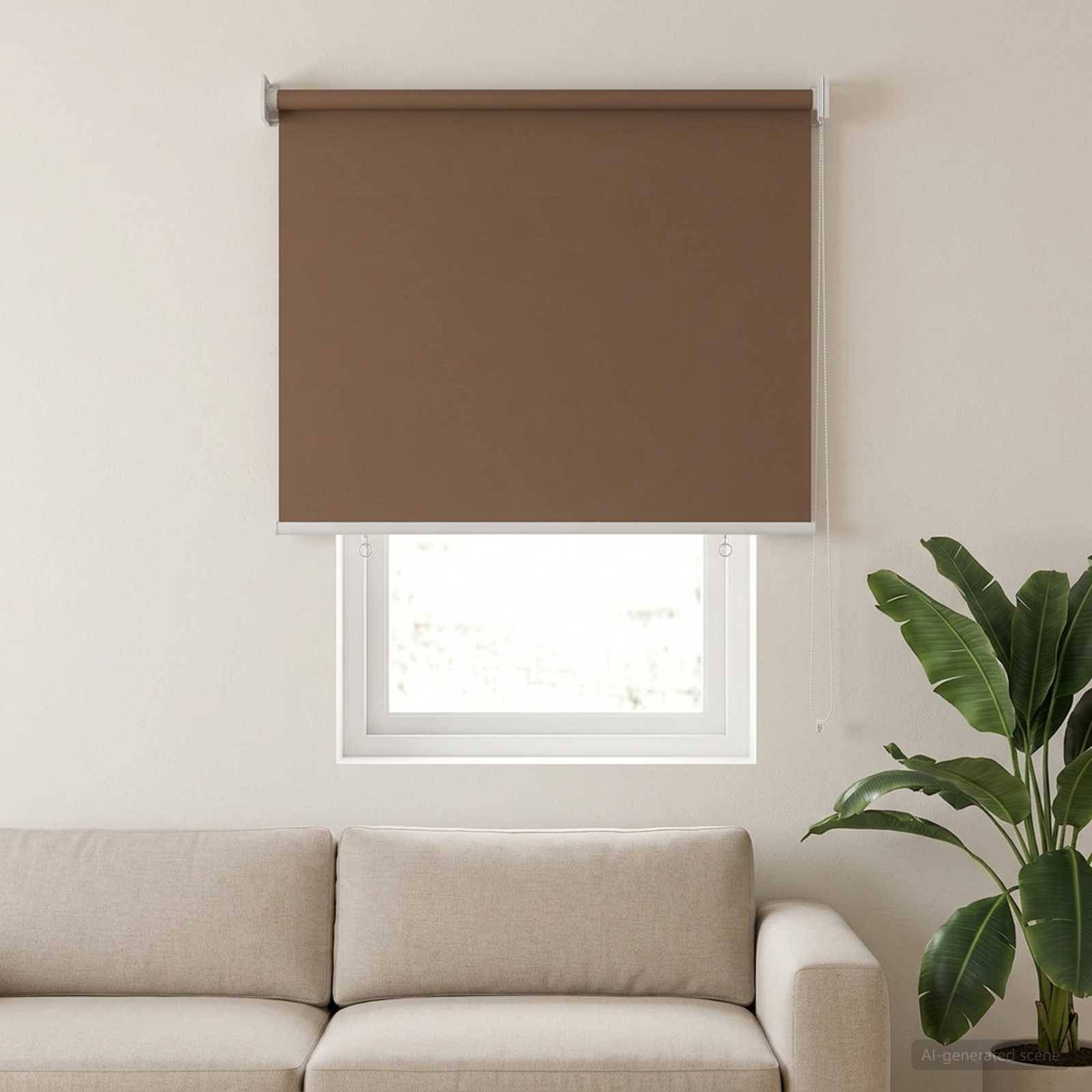 vidaXL Rollo mit UV-Schutz Taupe 60 x 140 cm Polyester