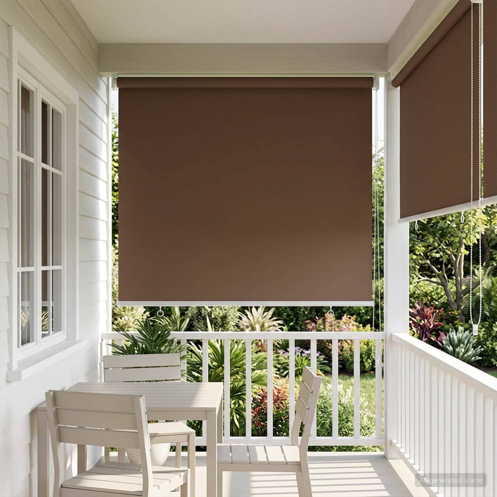 vidaXL Rollo mit UV-Schutz Taupe 60 x 140 cm Polyester
