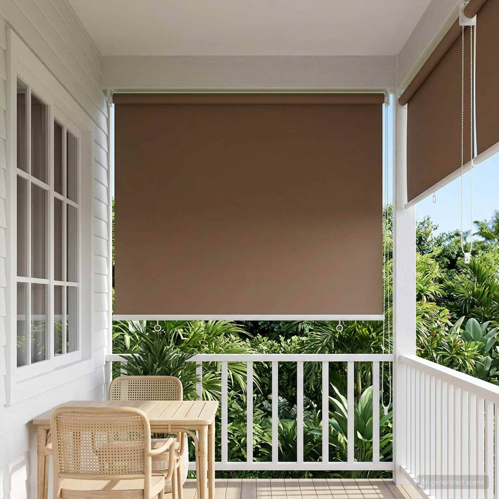 vidaXL Rollo mit UV-Schutz Taupe 60 x 230 cm Polyester