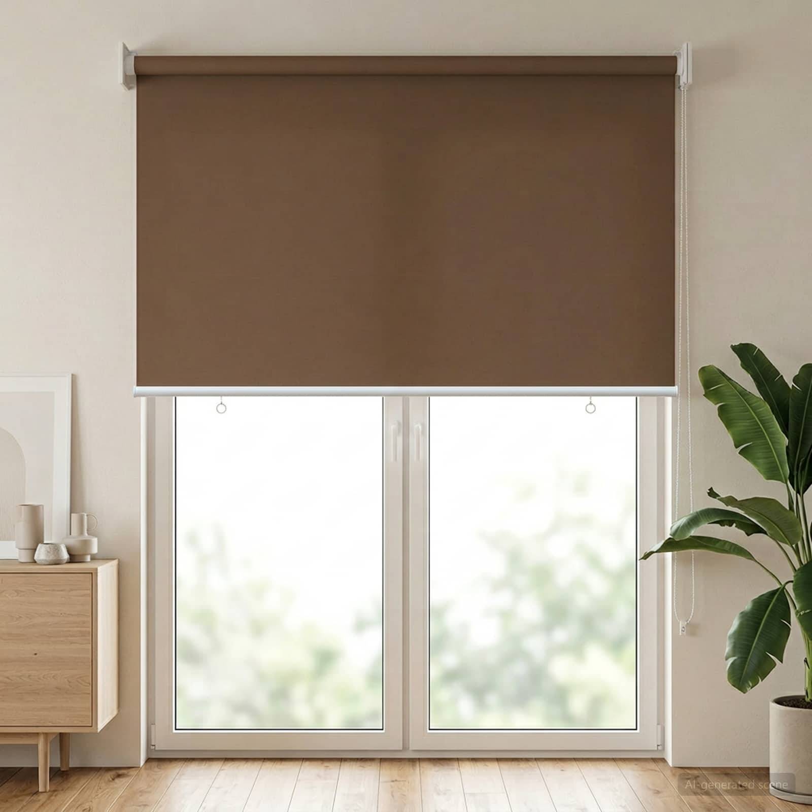 vidaXL Rollo mit UV-Schutz Taupe 60 x 230 cm Polyester