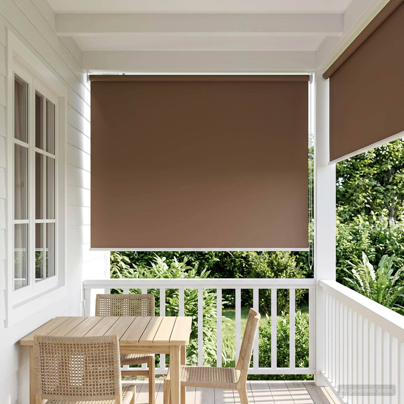 vidaXL Rollo mit UV-Schutz Taupe 145 x 230 cm Polyester