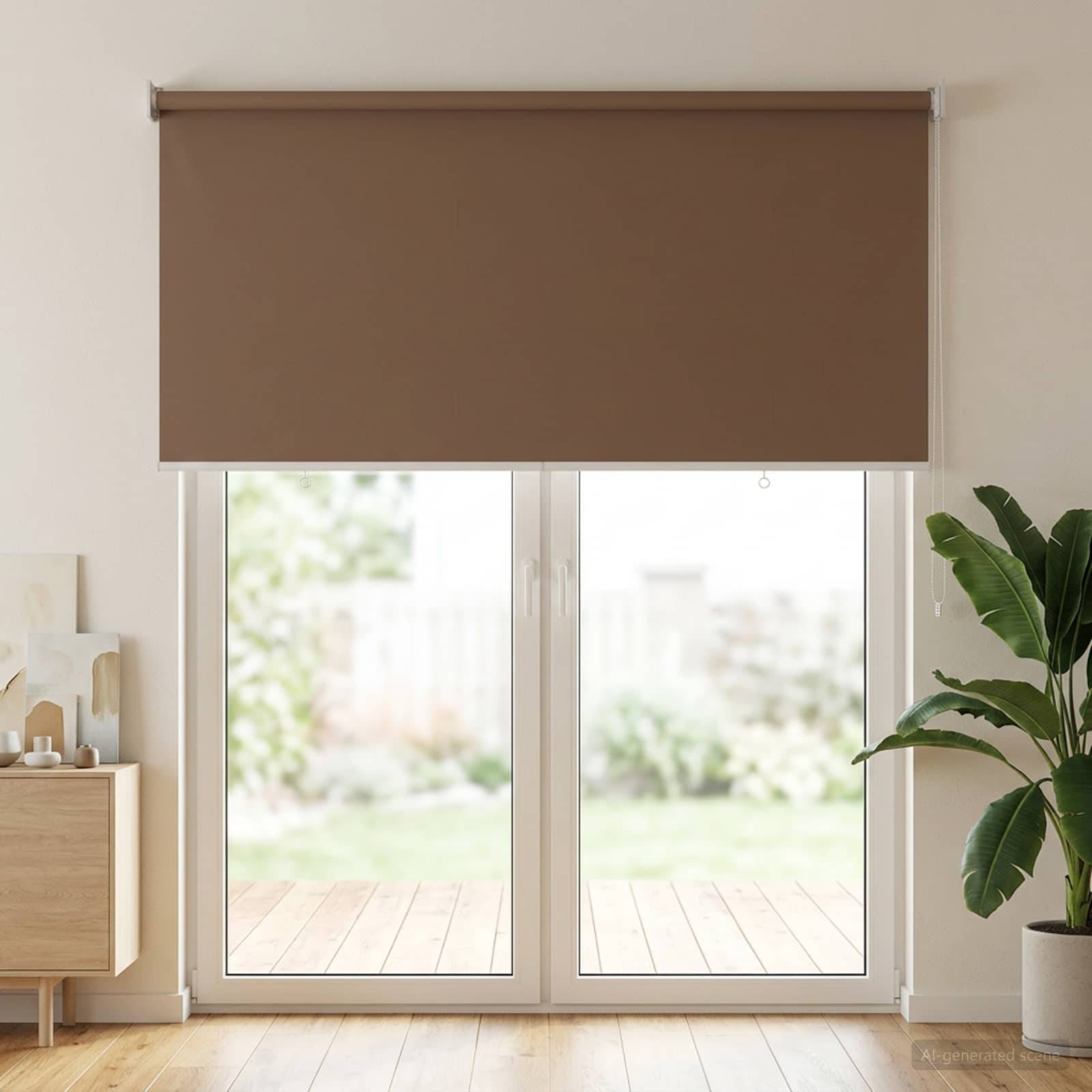 vidaXL Rollo mit UV-Schutz Taupe 145 x 230 cm Polyester