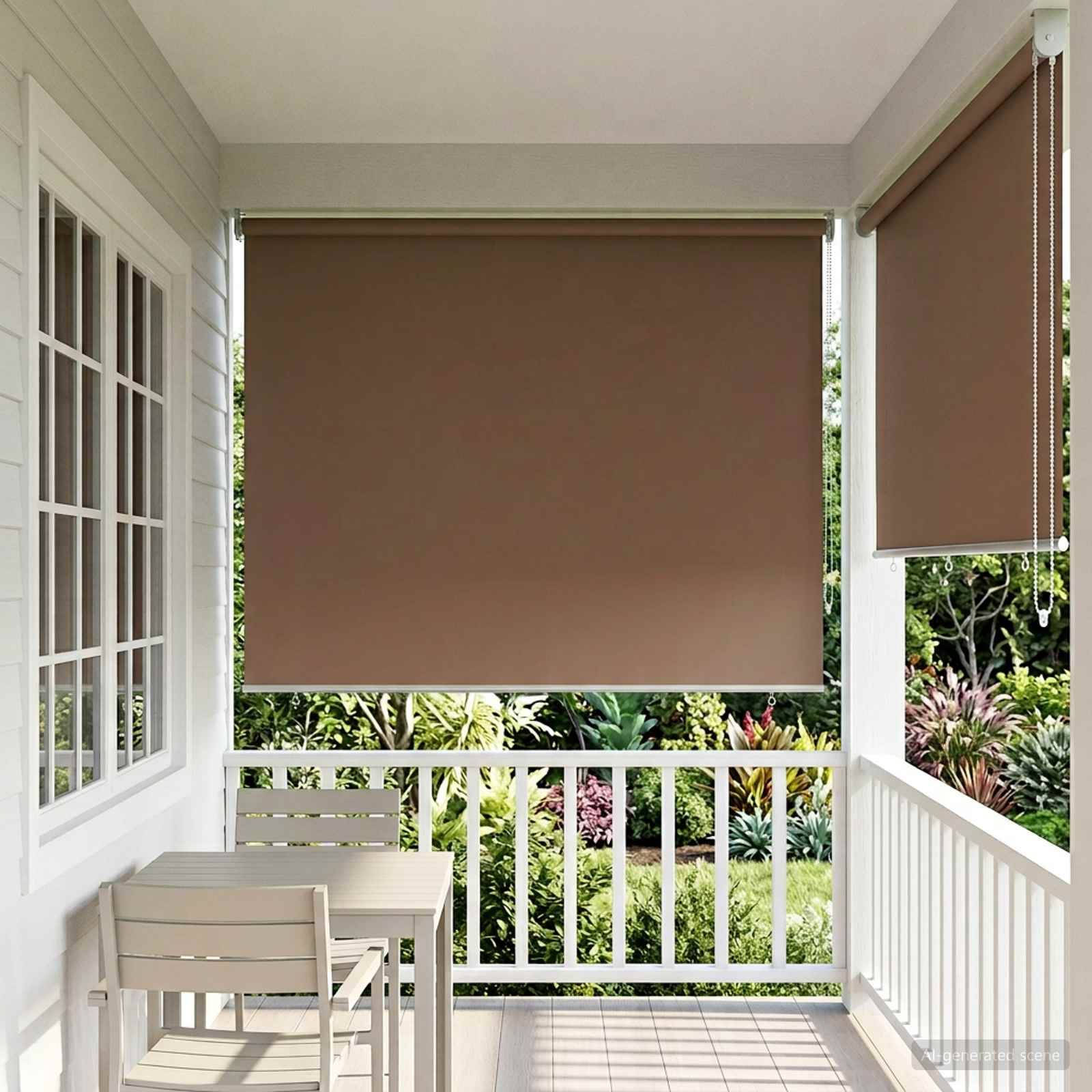 vidaXL Rollo mit UV-Schutz Taupe 180 x 230 cm Polyester