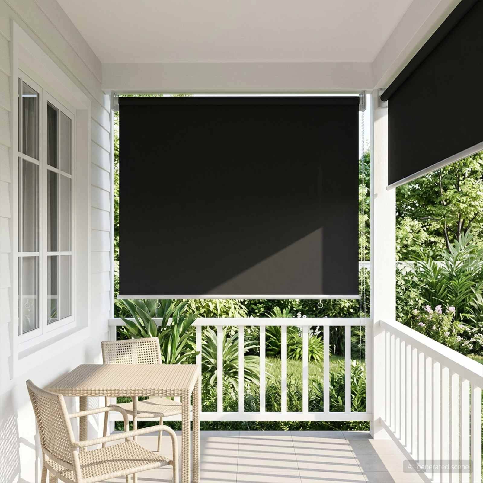 vidaXL Rollo mit UV-Schutz Anthrazit 60 x 140 cm Polyester
