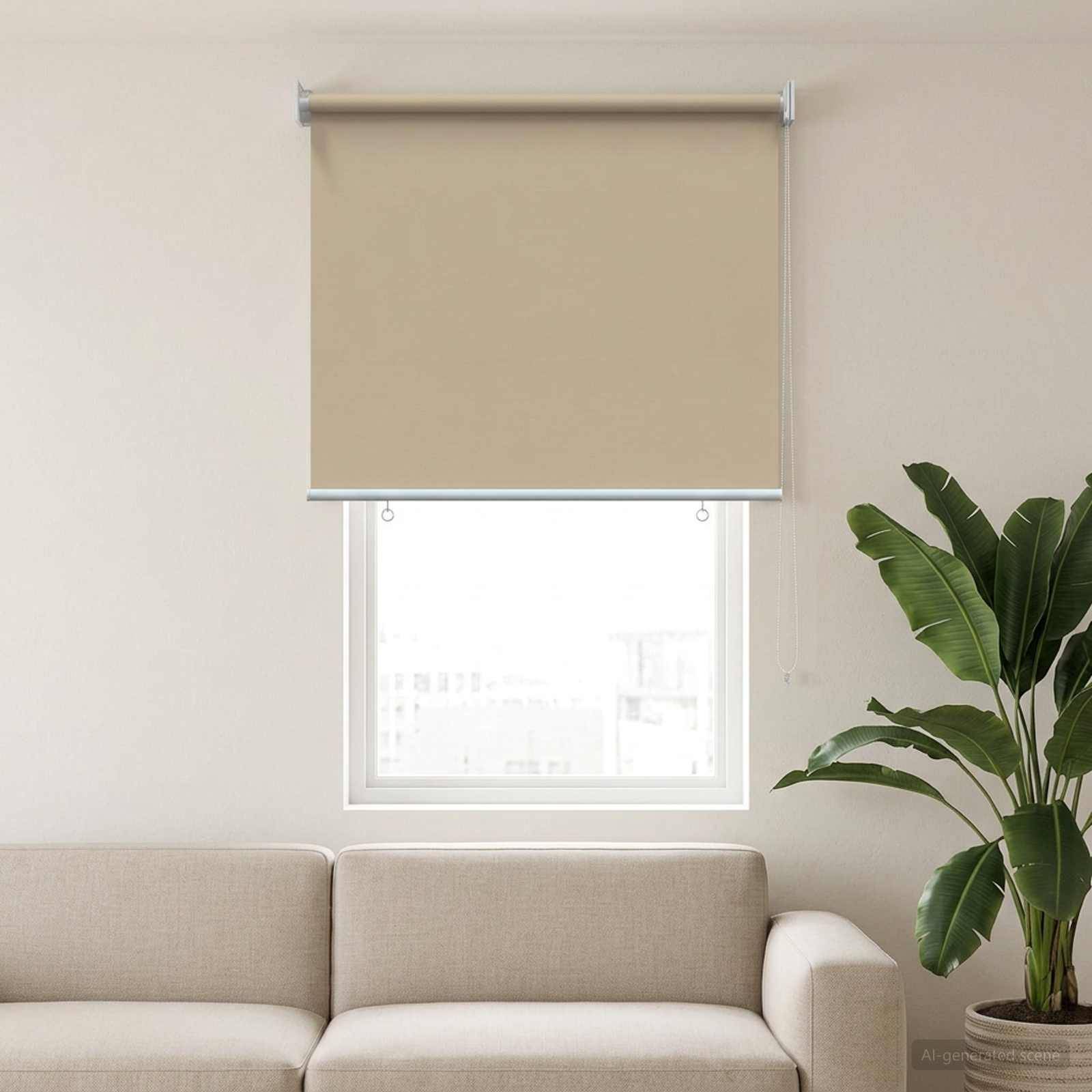 vidaXL Rollo mit UV-Schutz Beige 60 x 140 cm Polyester