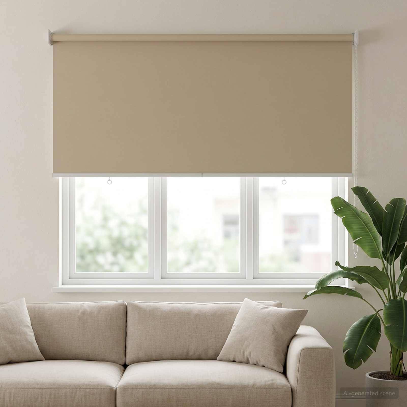 vidaXL Rollo mit UV-Schutz Beige 120 x 140 cm Polyester