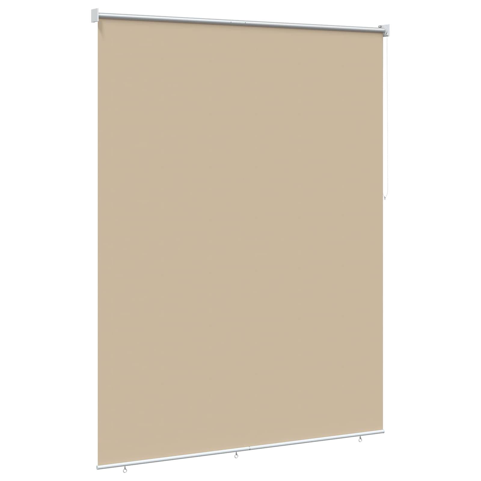vidaXL Rollo mit UV-Schutz Beige 160 x 140 cm Polyester