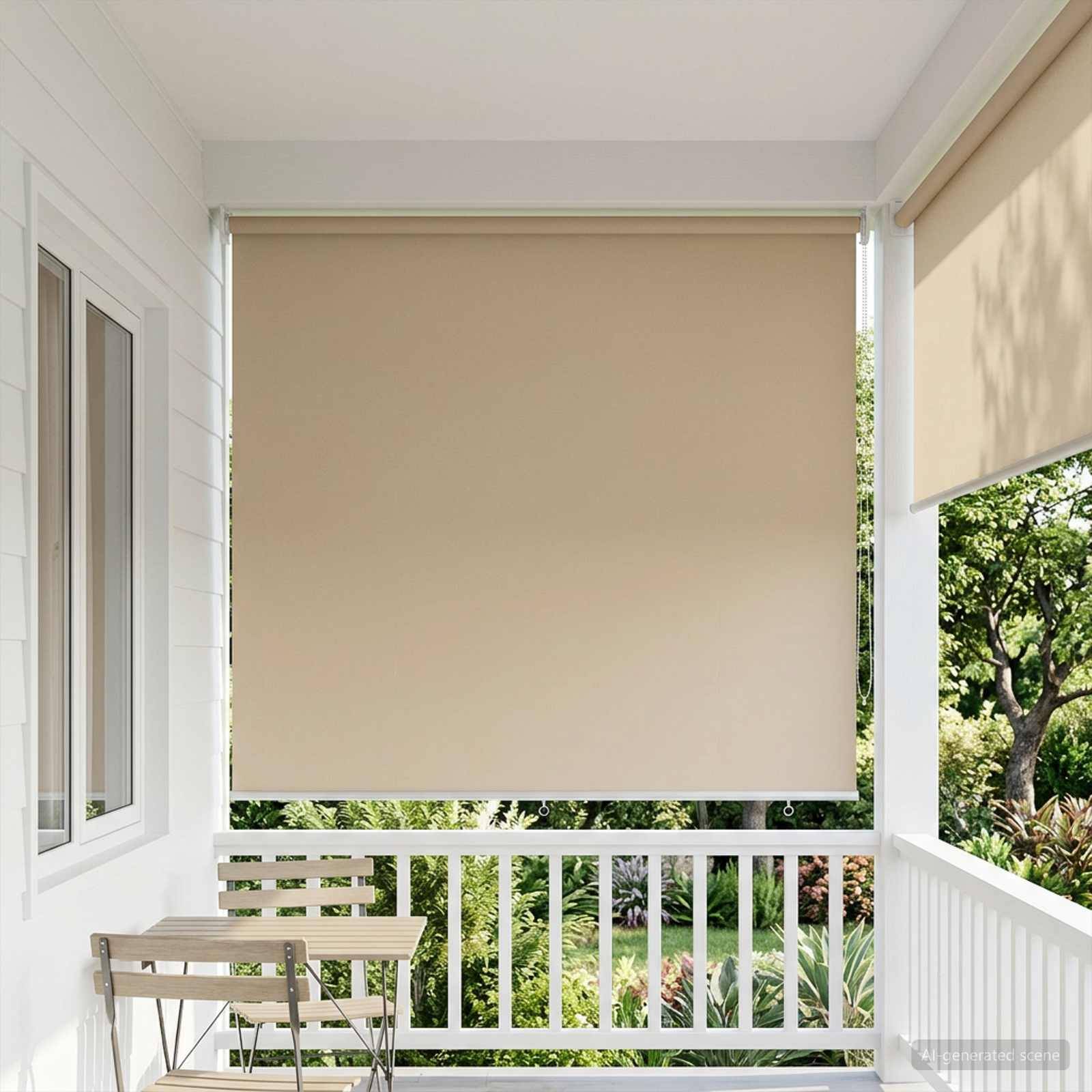 vidaXL Rollo mit UV-Schutz Beige 160 x 230 cm Polyester