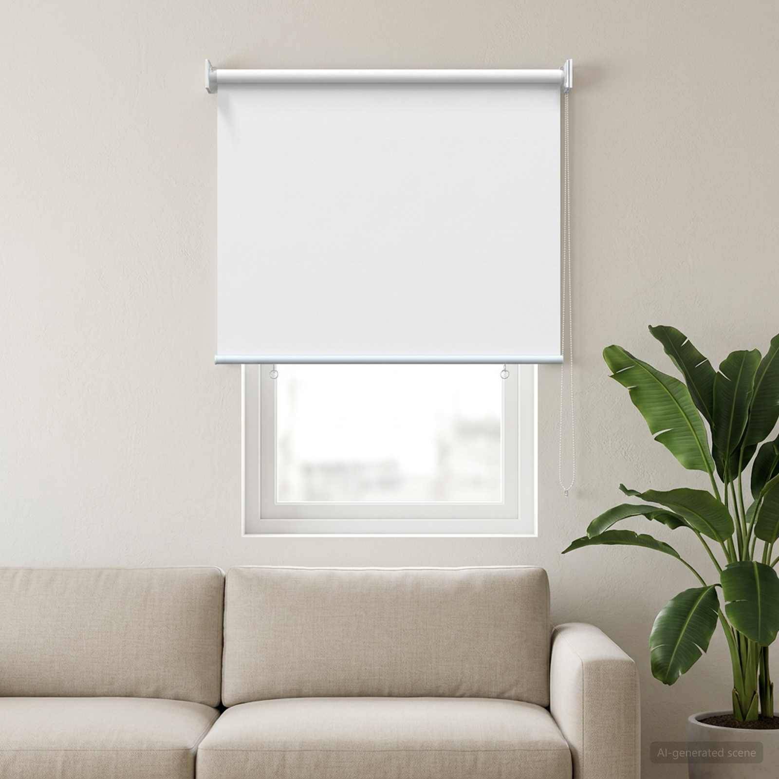 vidaXL Rollo mit UV-Schutz Weiß 80 x 140 cm Polyester