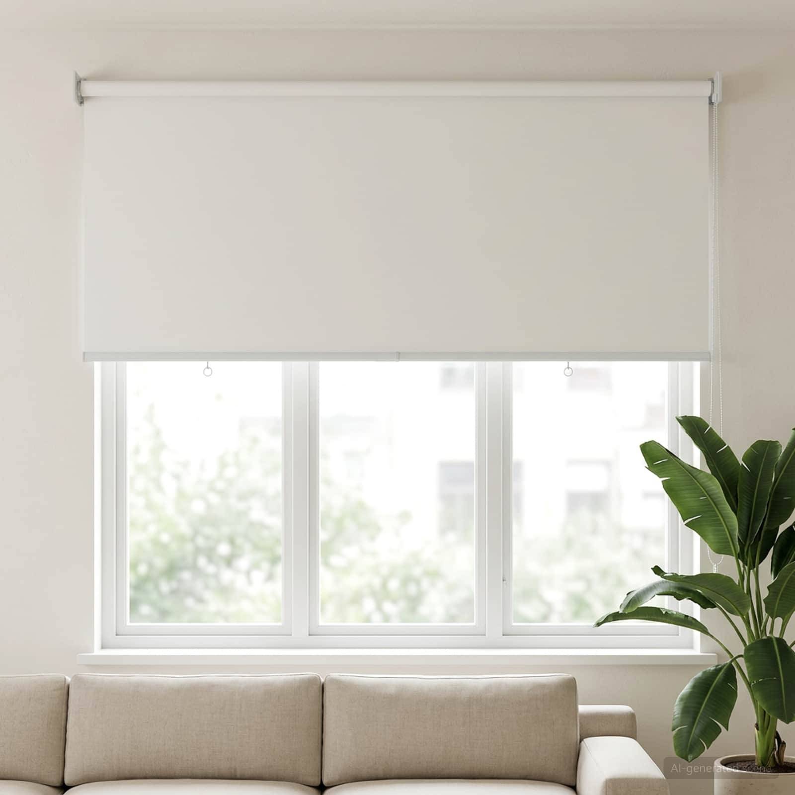 vidaXL Rollo mit UV-Schutz Weiß 120 x 140 cm Polyester