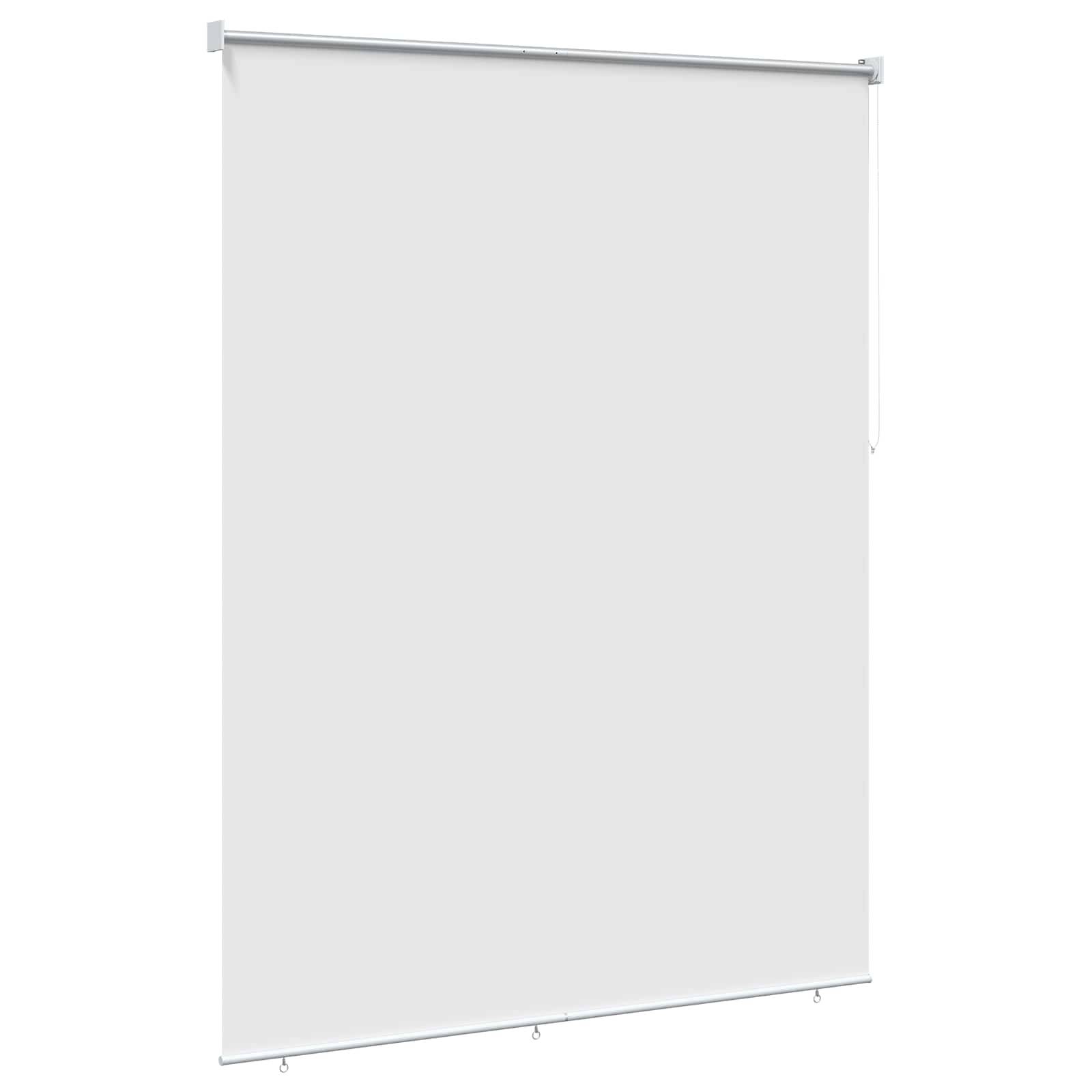 vidaXL Rollo mit UV-Schutz Weiß 160 x 140 cm Polyester