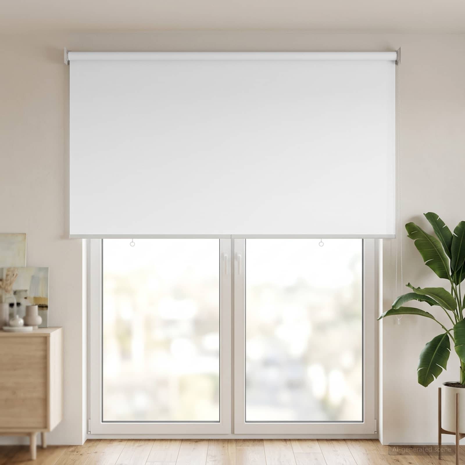 vidaXL Rollo mit UV-Schutz Weiß 100 x 230 cm Polyester