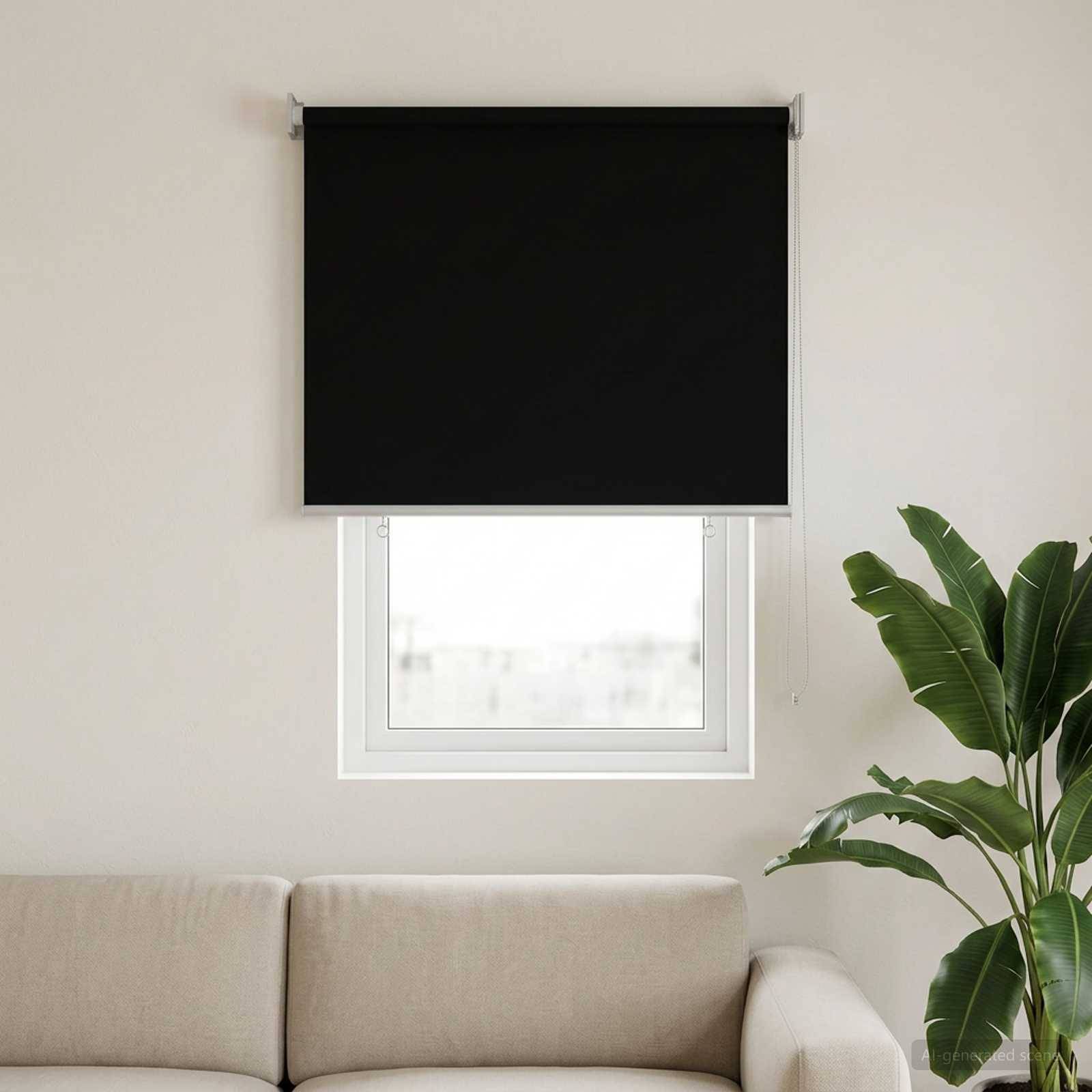 vidaXL Rollo mit UV-Schutz Schwarz 60 x 140 cm Polyester