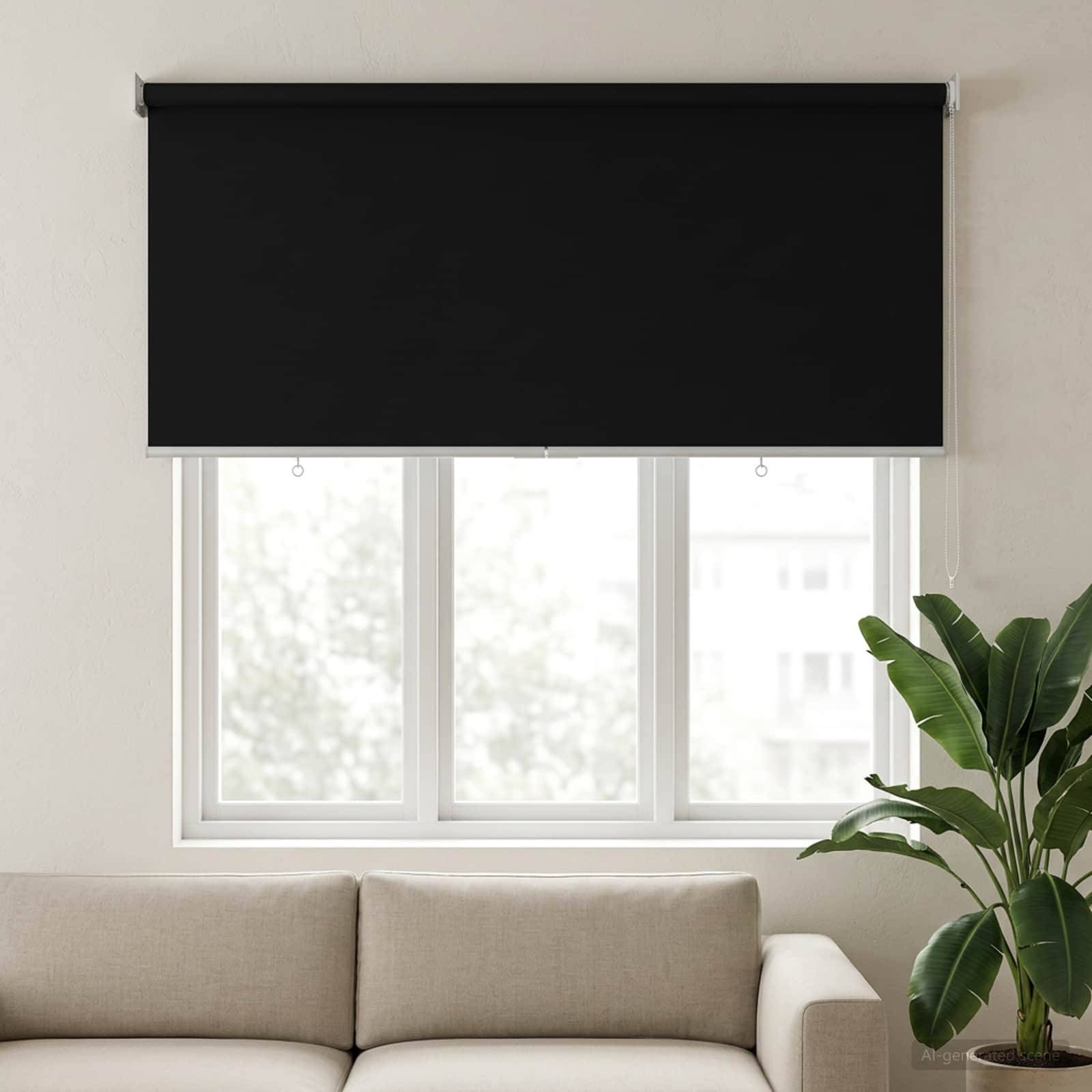 vidaXL Rollo mit UV-Schutz Schwarz 120 x 140 cm Polyester