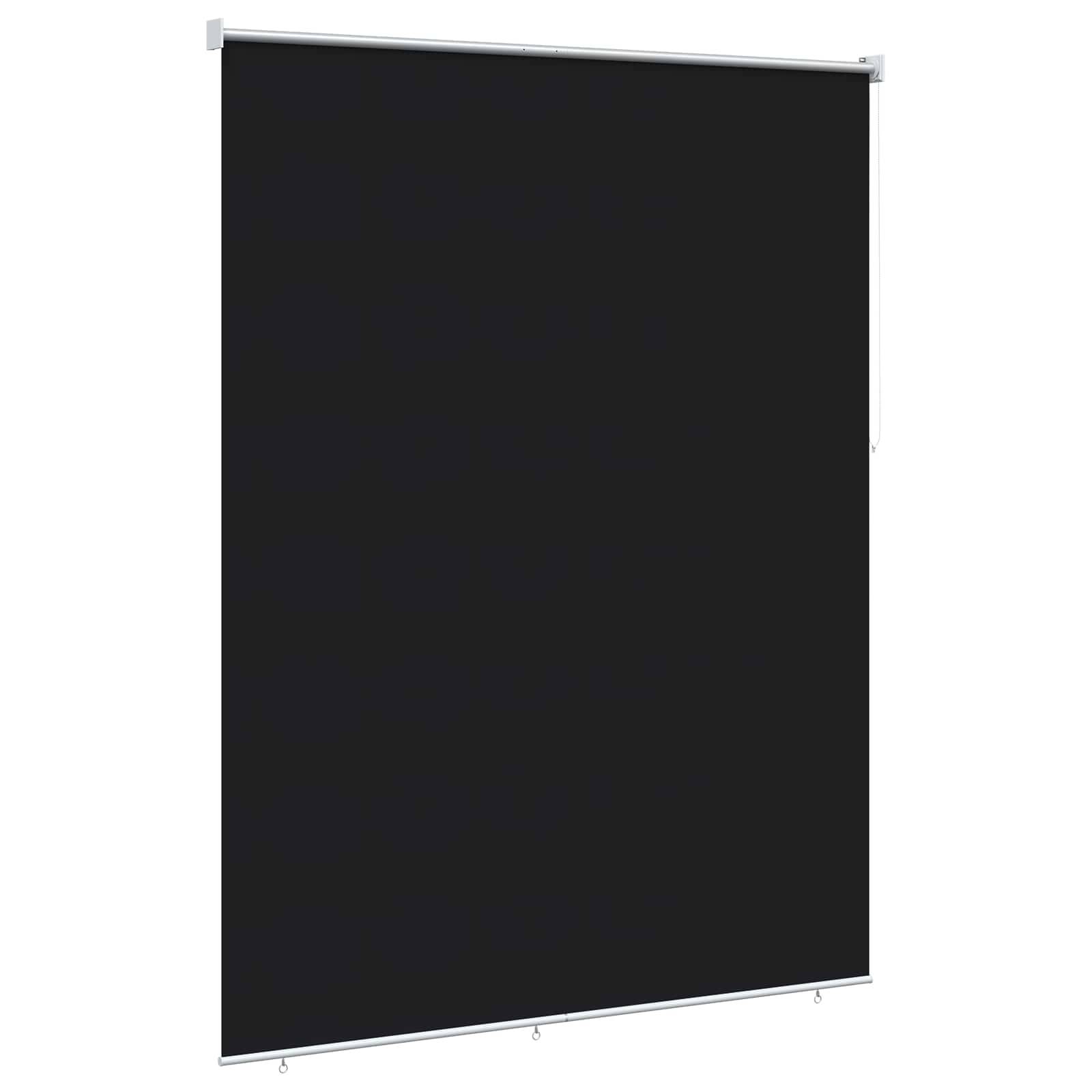 vidaXL Rollo mit UV-Schutz Schwarz 160 x 140 cm Polyester