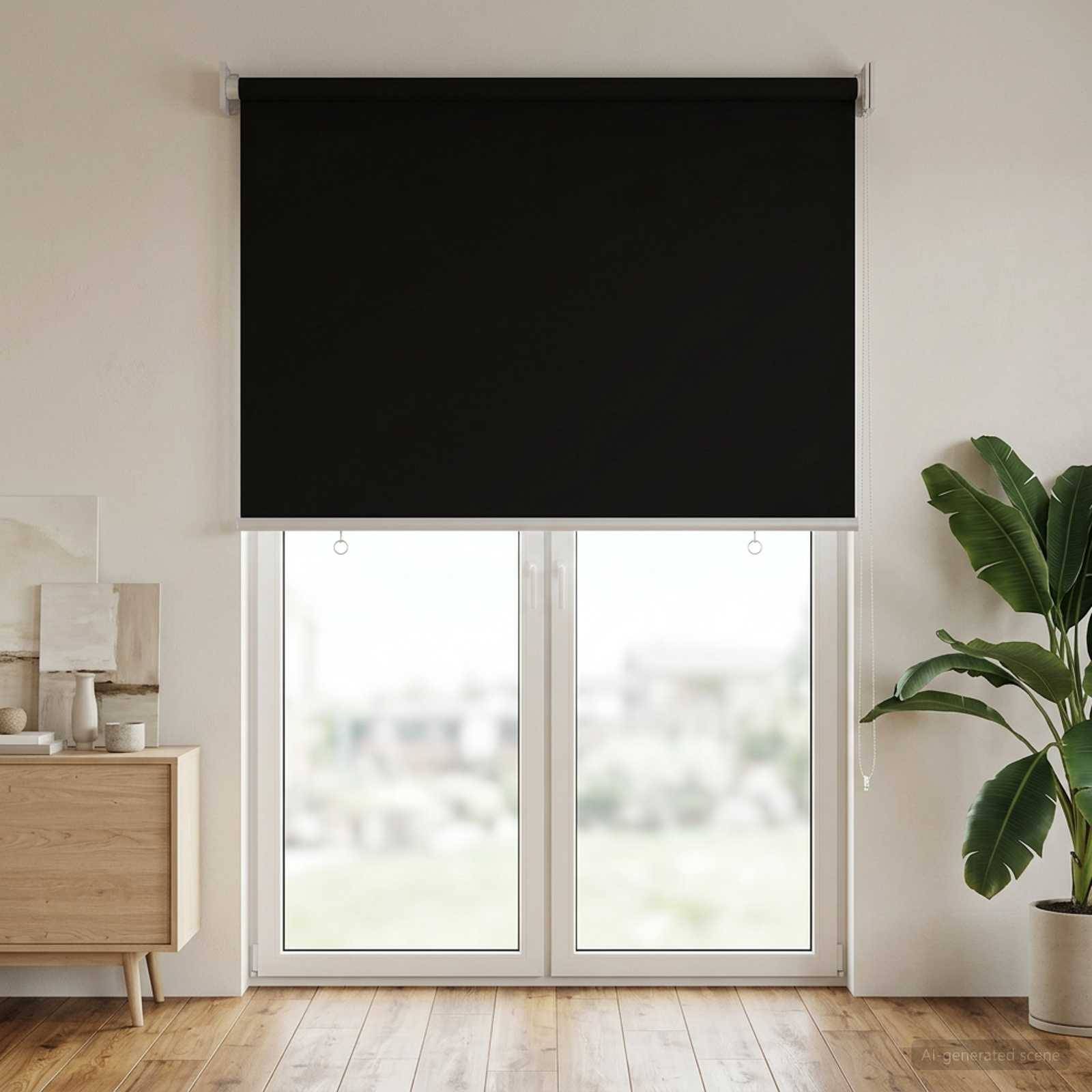 vidaXL Rollo mit UV-Schutz Schwarz 60 x 230 cm Polyester