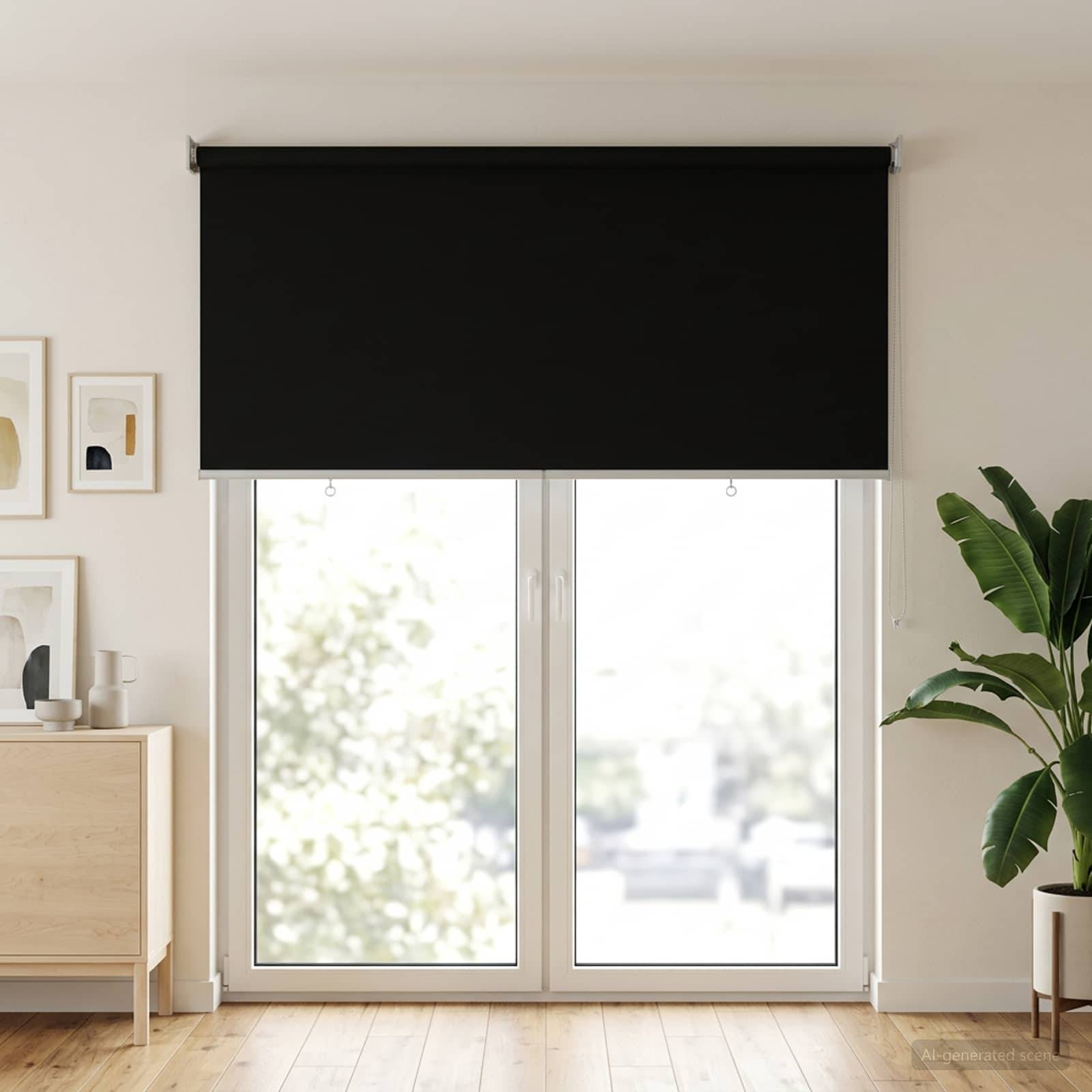 vidaXL Rollo mit UV-Schutz Schwarz 120 x 230 cm Polyester
