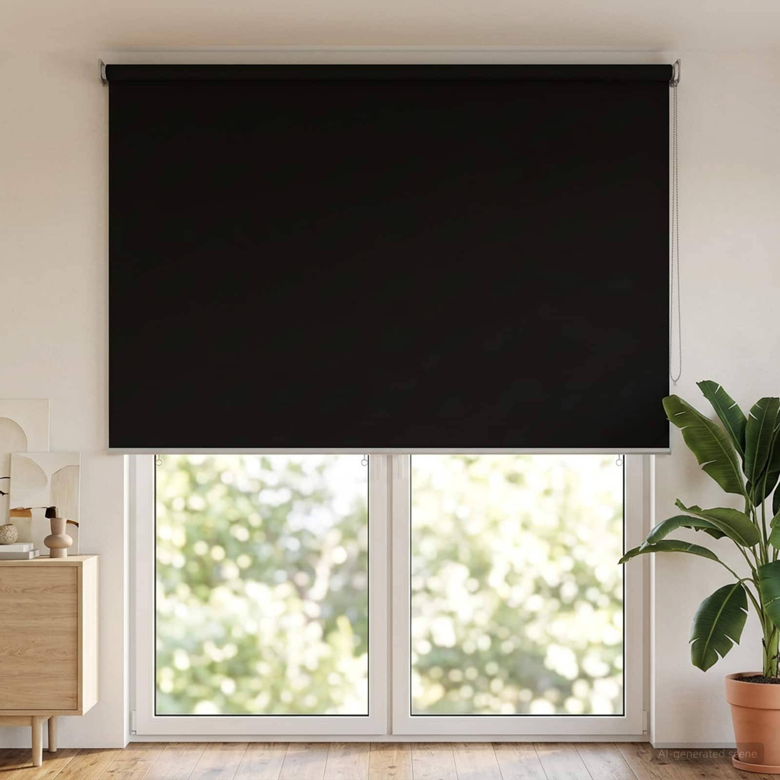 vidaXL Rollo mit UV-Schutz Schwarz 160 x 230 cm Polyester