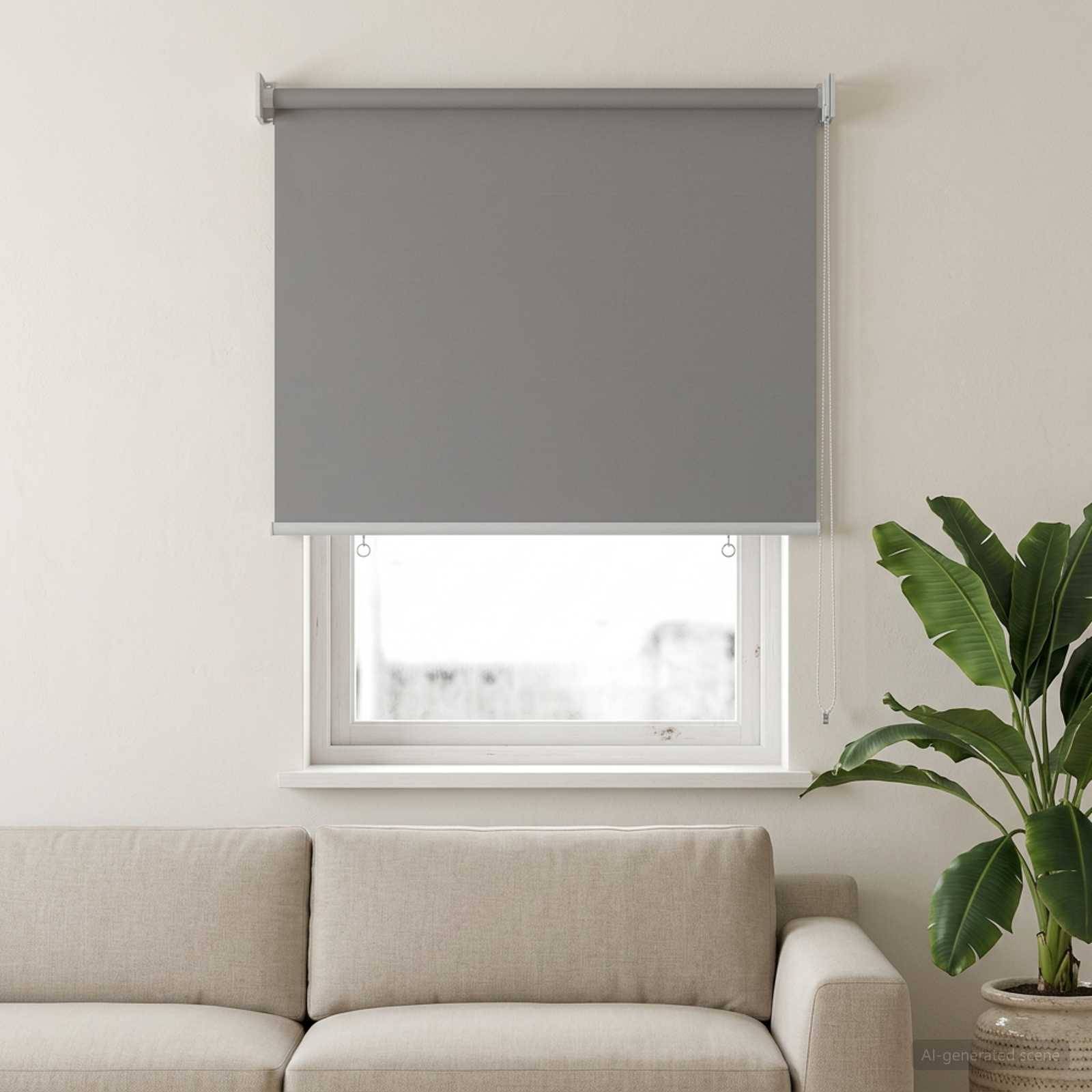 vidaXL Rollo mit UV-Schutz Hellgrau 100 x 140 cm Polyester