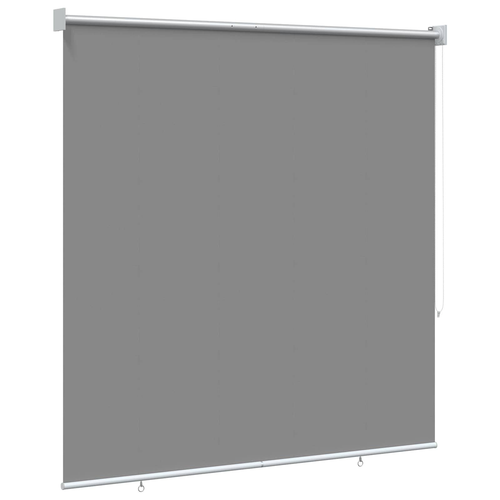 vidaXL Rollo mit UV-Schutz Hellgrau 120 x 140 cm Polyester