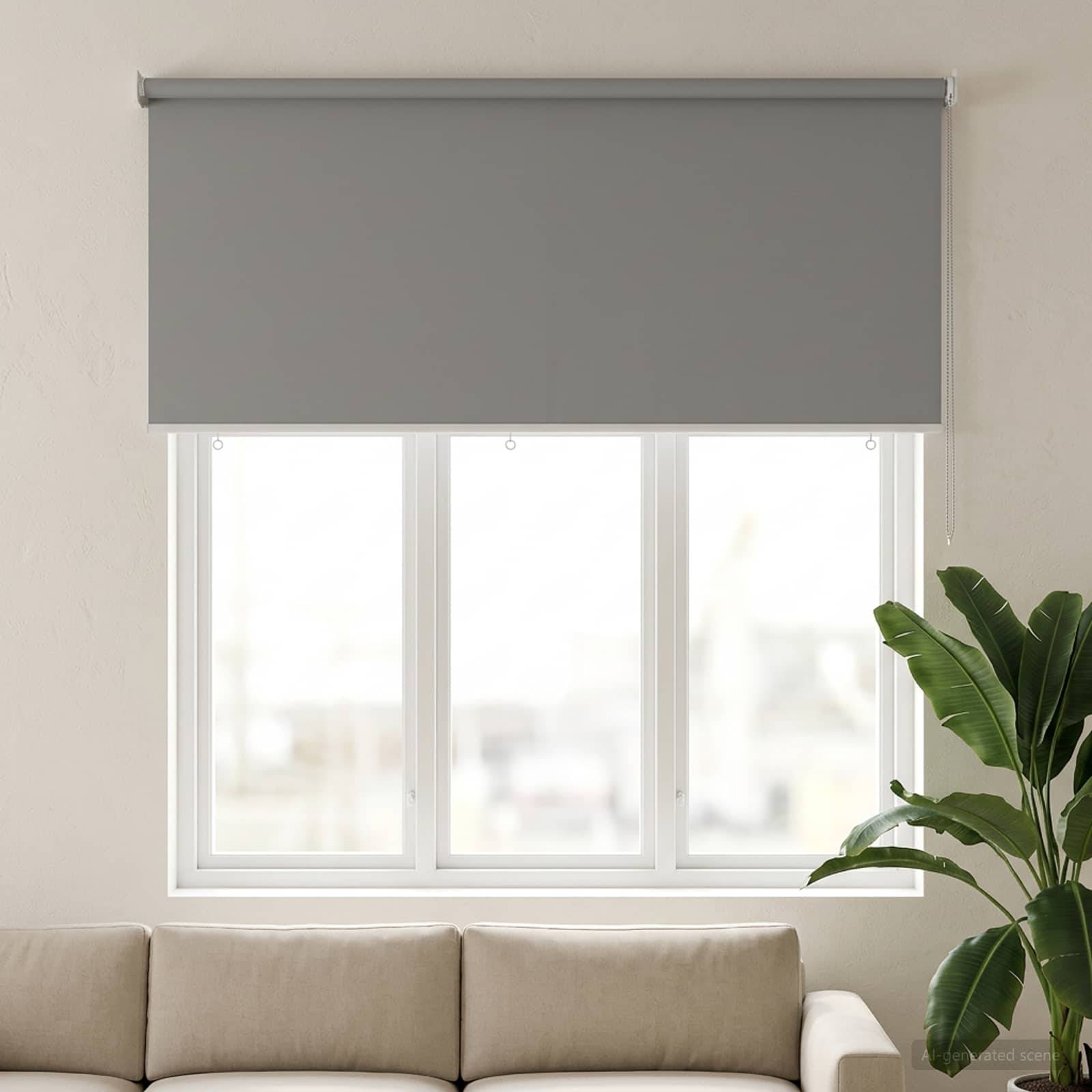 vidaXL Rollo mit UV-Schutz Hellgrau 160 x 140 cm Polyester