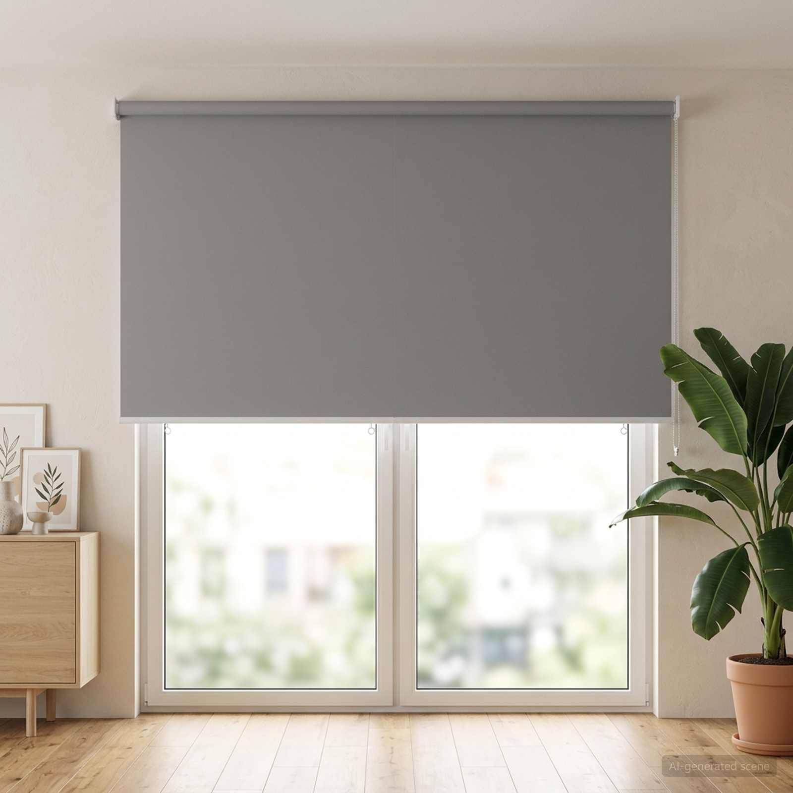 vidaXL Rollo mit UV-Schutz Hellgrau 160 x 230 cm Polyester
