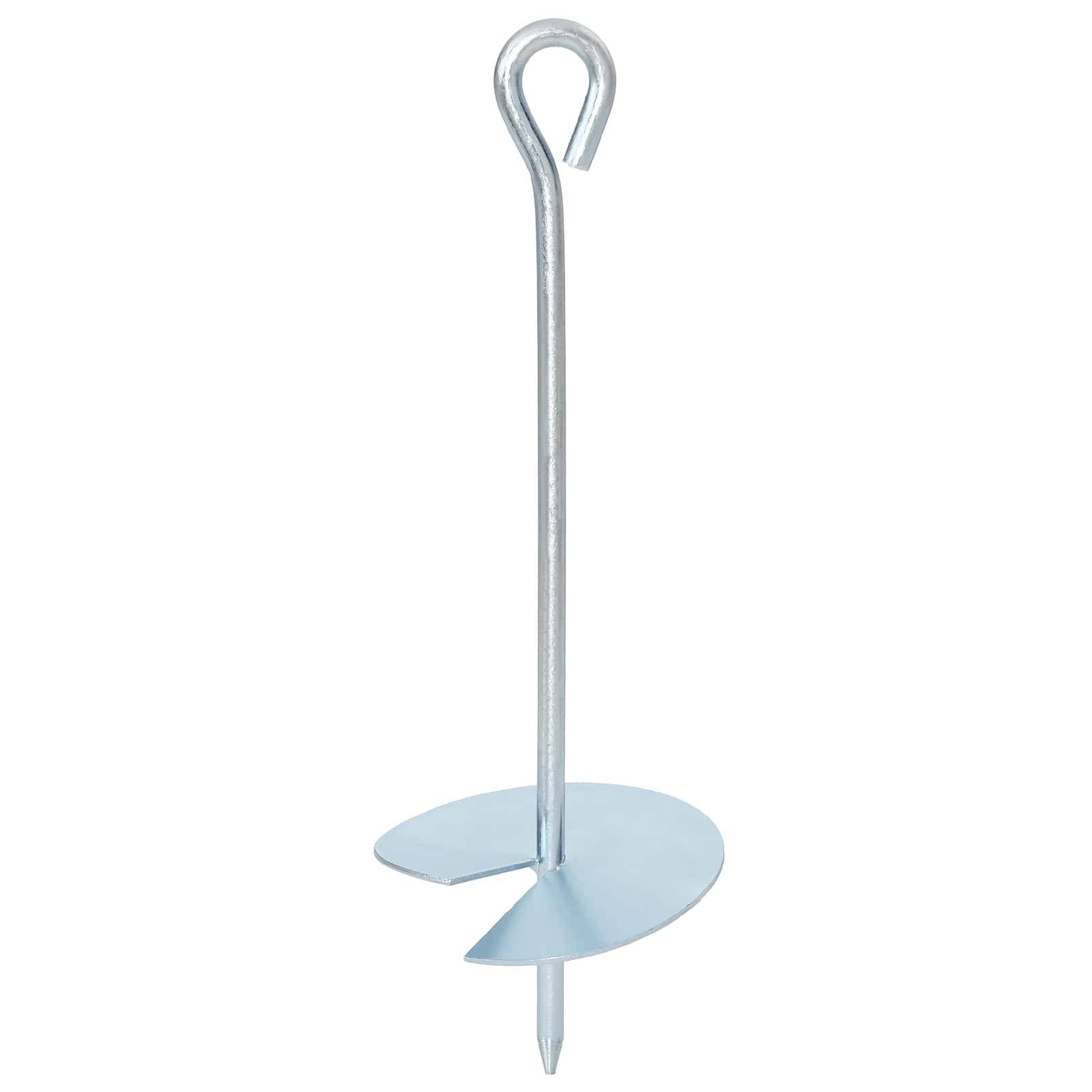 vidaXL Erdanker 2 pcs Silber Ø10 x 30 cm Galvanisiertes Metall