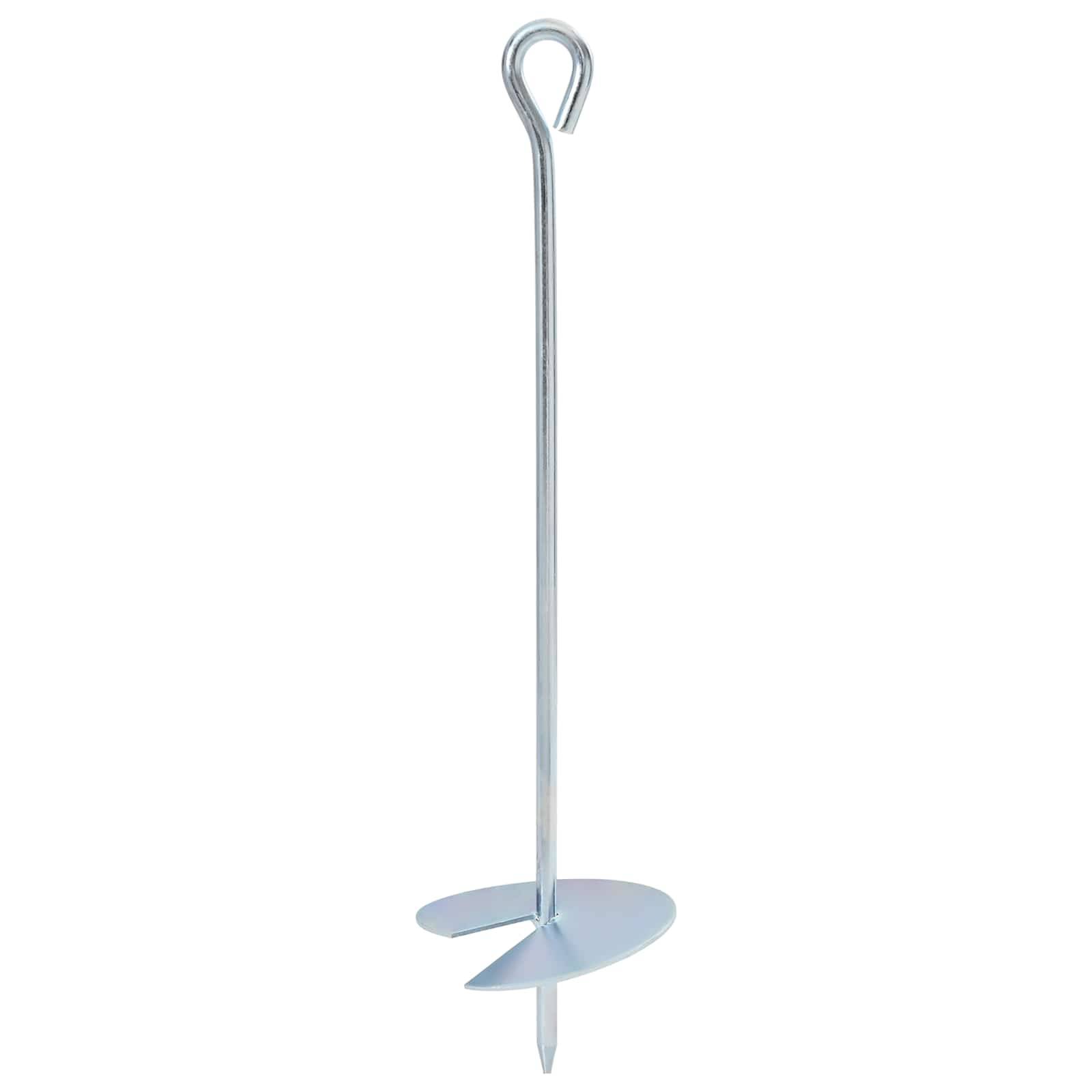 vidaXL Erdanker 2 pcs Silber Ø10 x 40 cm Galvanisiertes Metall
