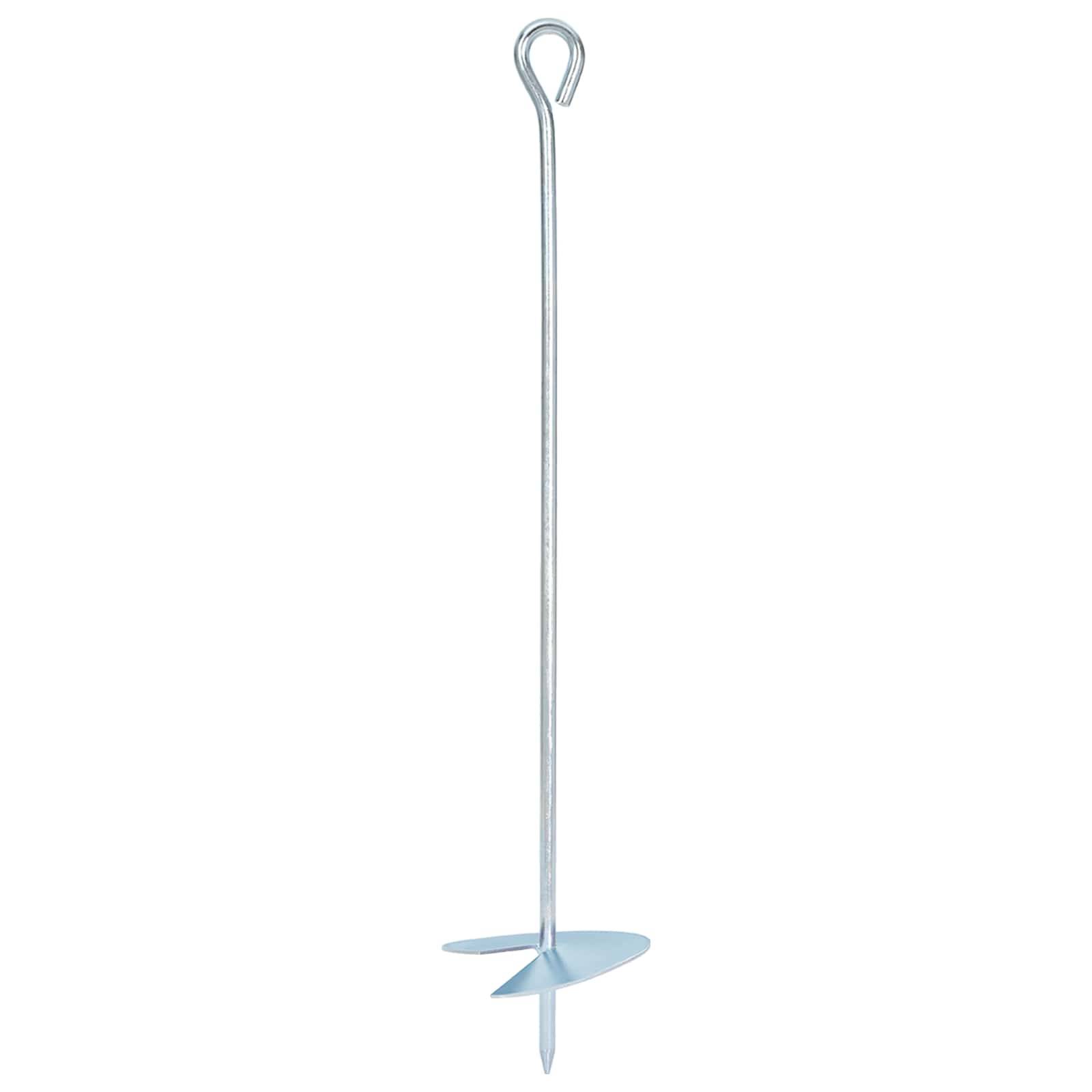vidaXL Erdanker 2 pcs Silber Ø10 x 50 cm Galvanisiertes Metall