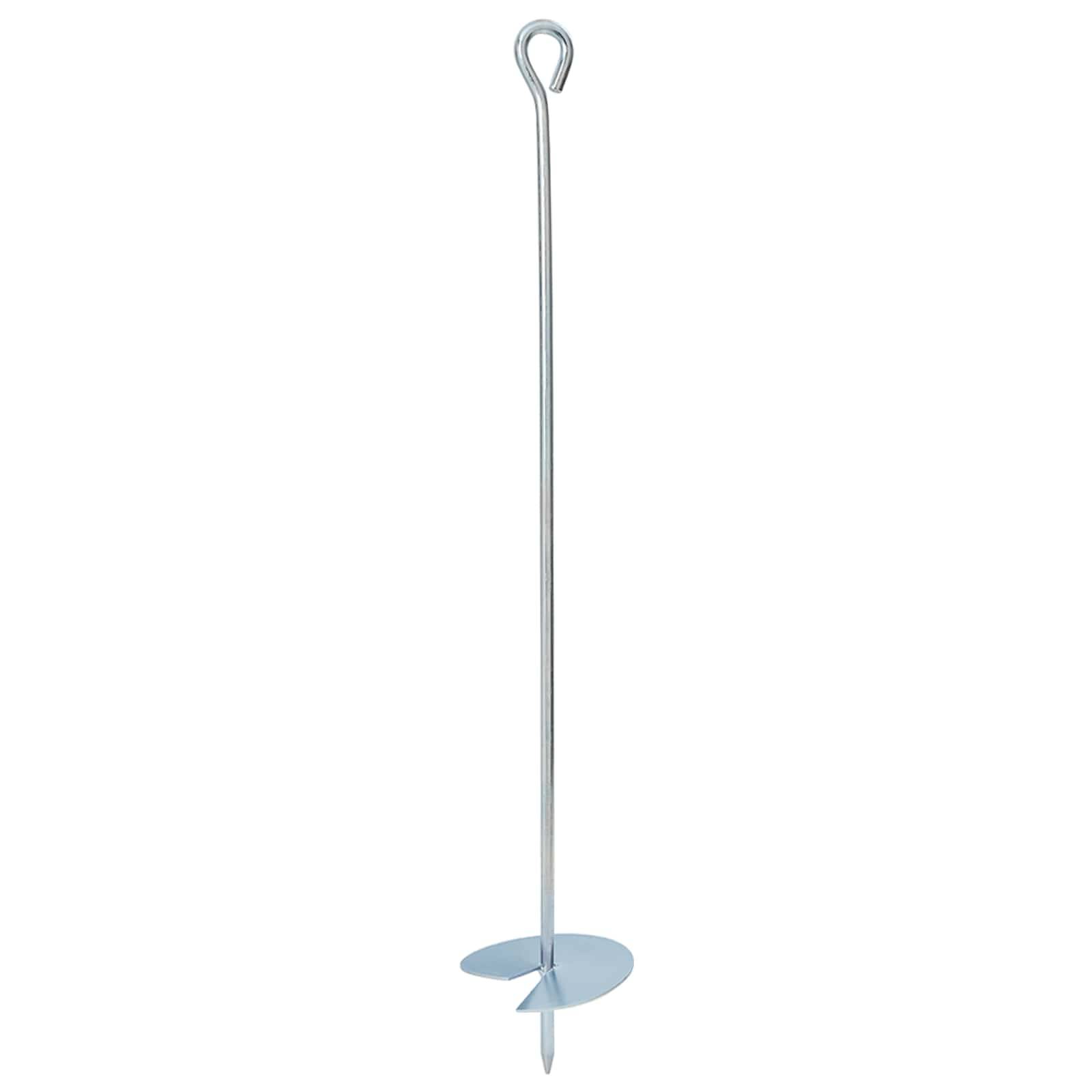 vidaXL Erdanker 2 pcs Silber Ø10 x 60 cm Galvanisiertes Metall