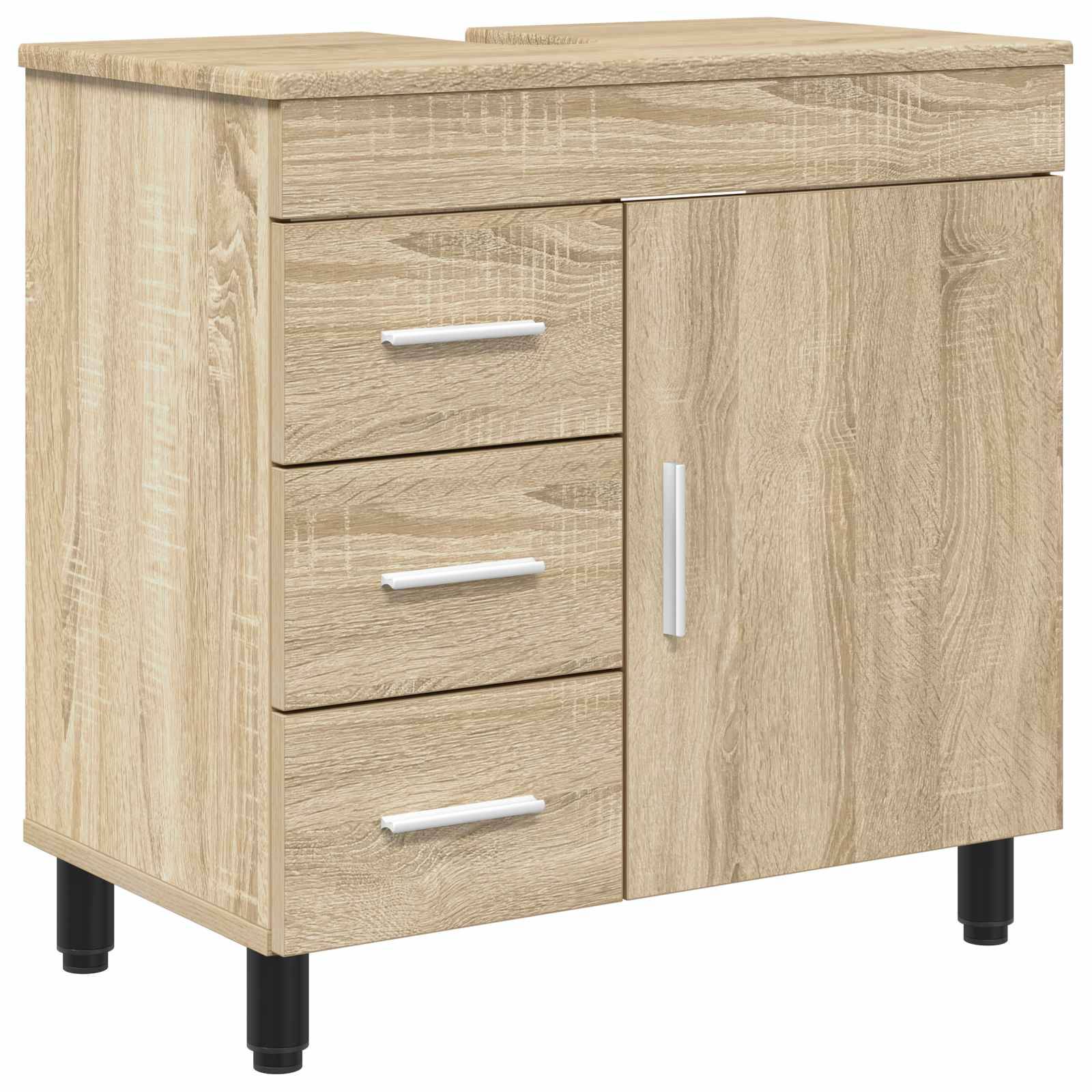 vidaXL Waschtisch Sonoma-Eiche 60 x 35 x 60 cm Holzwerkstoff
