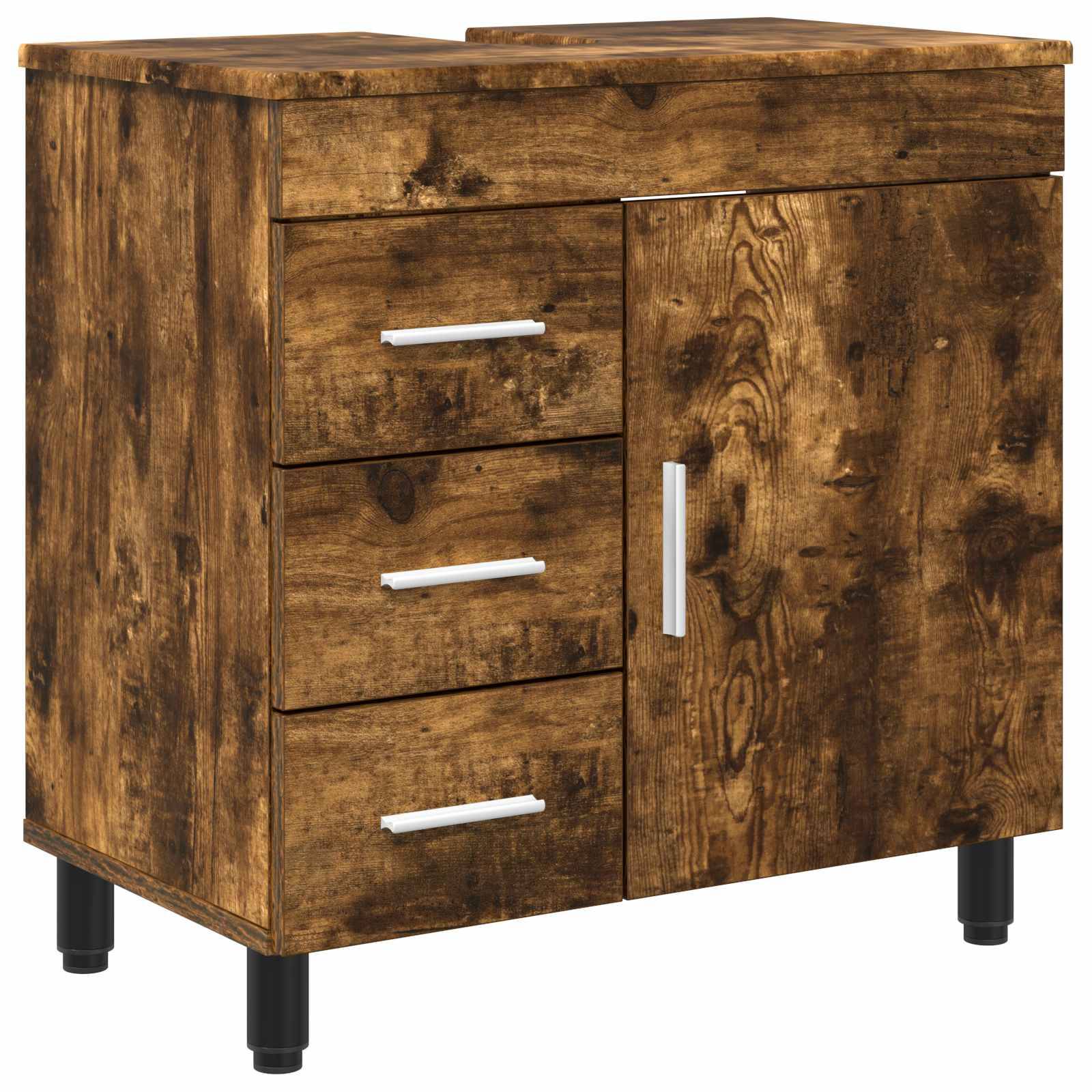vidaXL Waschtisch Geräucherte Eiche 60 x 35 x 60 cm Holzwerkstoff