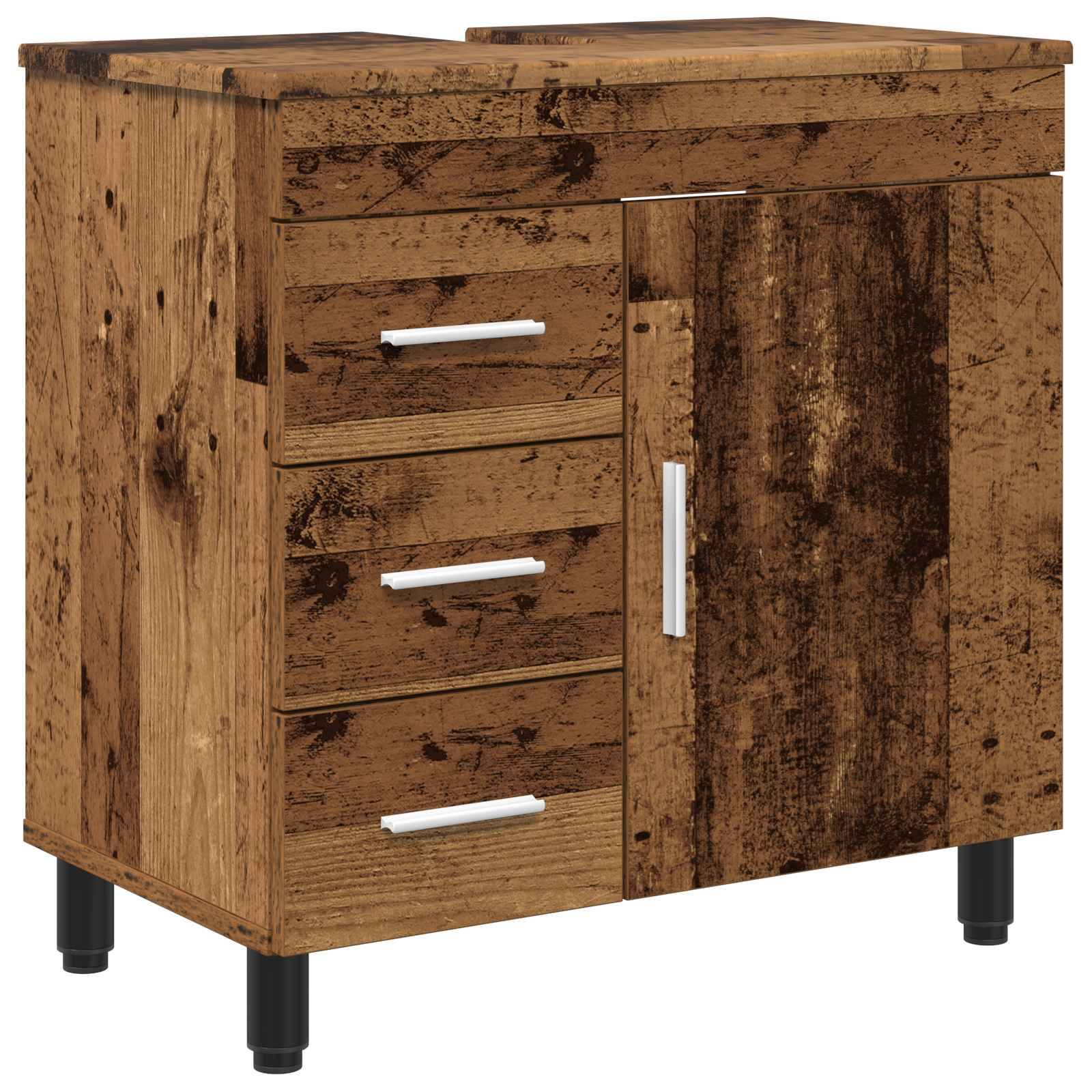 vidaXL Waschtisch Altholz 60 x 35 x 60 cm Holzwerkstoff