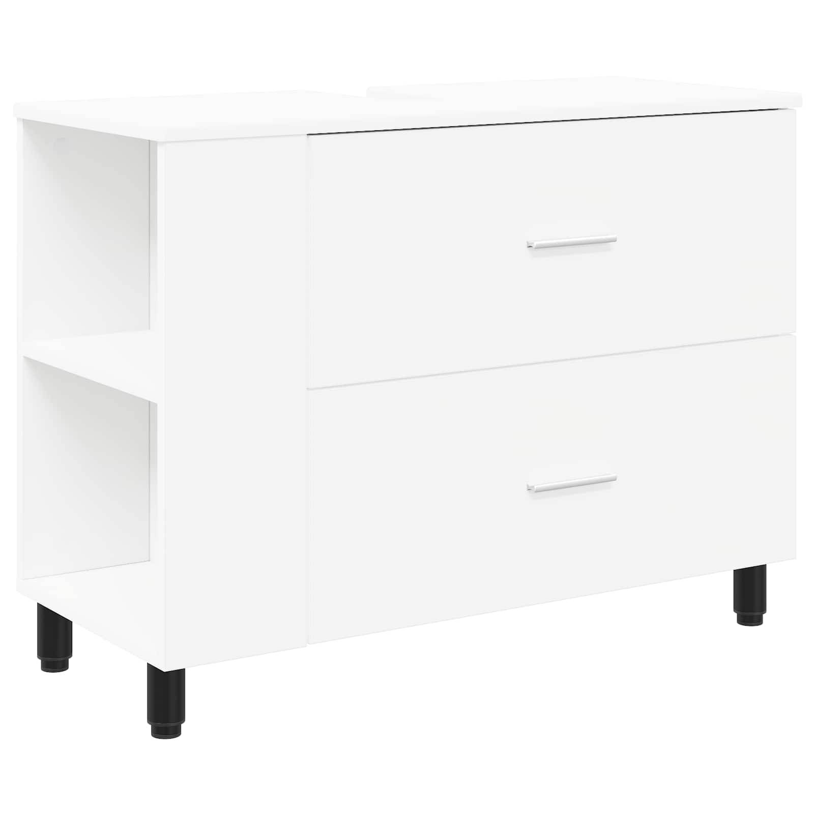 vidaXL Waschtisch Weiß 80 x 35 x 60 cm Holzwerkstoff